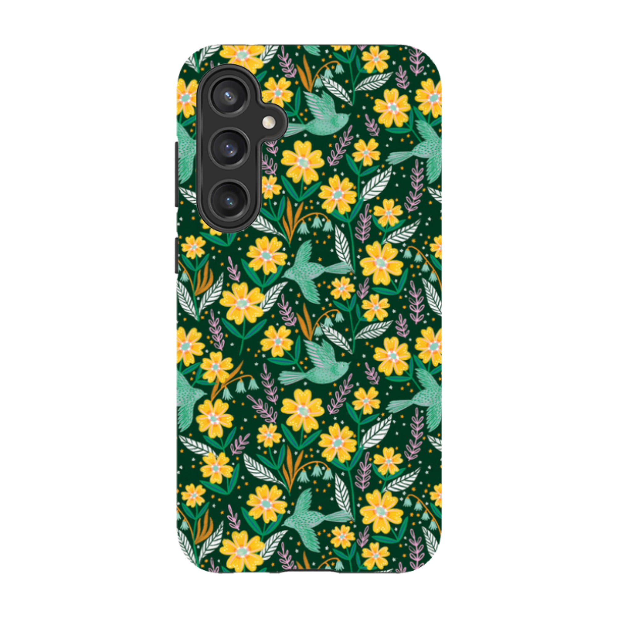 Samsung Tough Case - Sweet Birds Green By Lee Foster Wilson