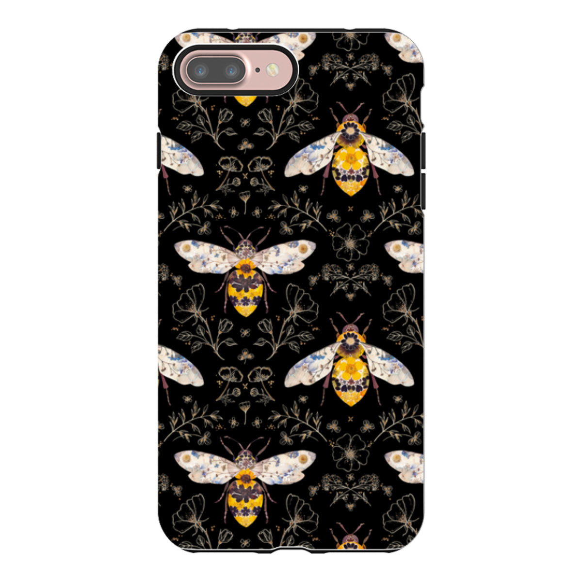 iPhone Tough Case - Midnight Bumble Bee Multi By Helen Ahpornsiri
