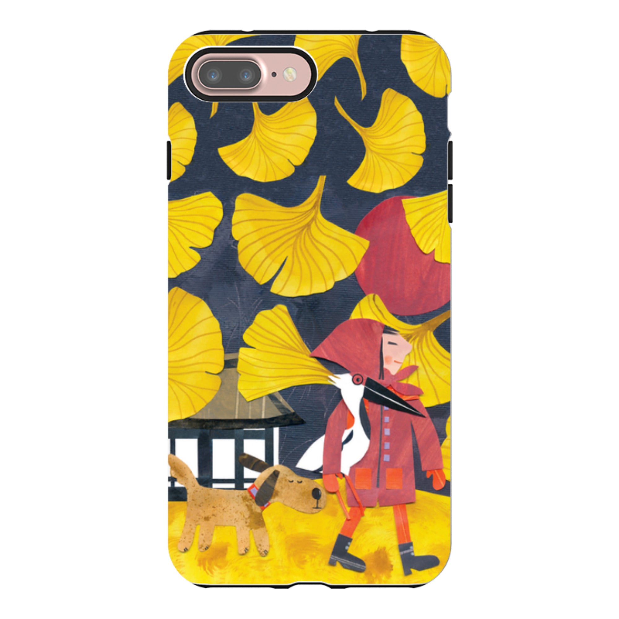 iPhone Tough Case - Ginko Leaves By Tracey English