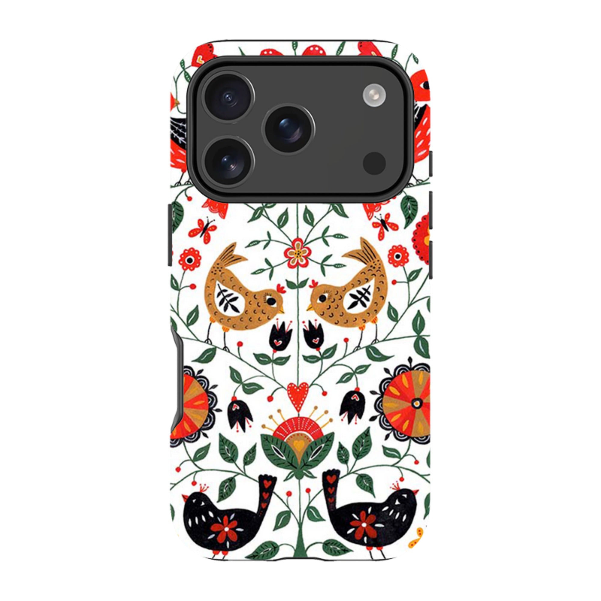 iPhone Tough Case - Birds And florals By Suzy Taylor