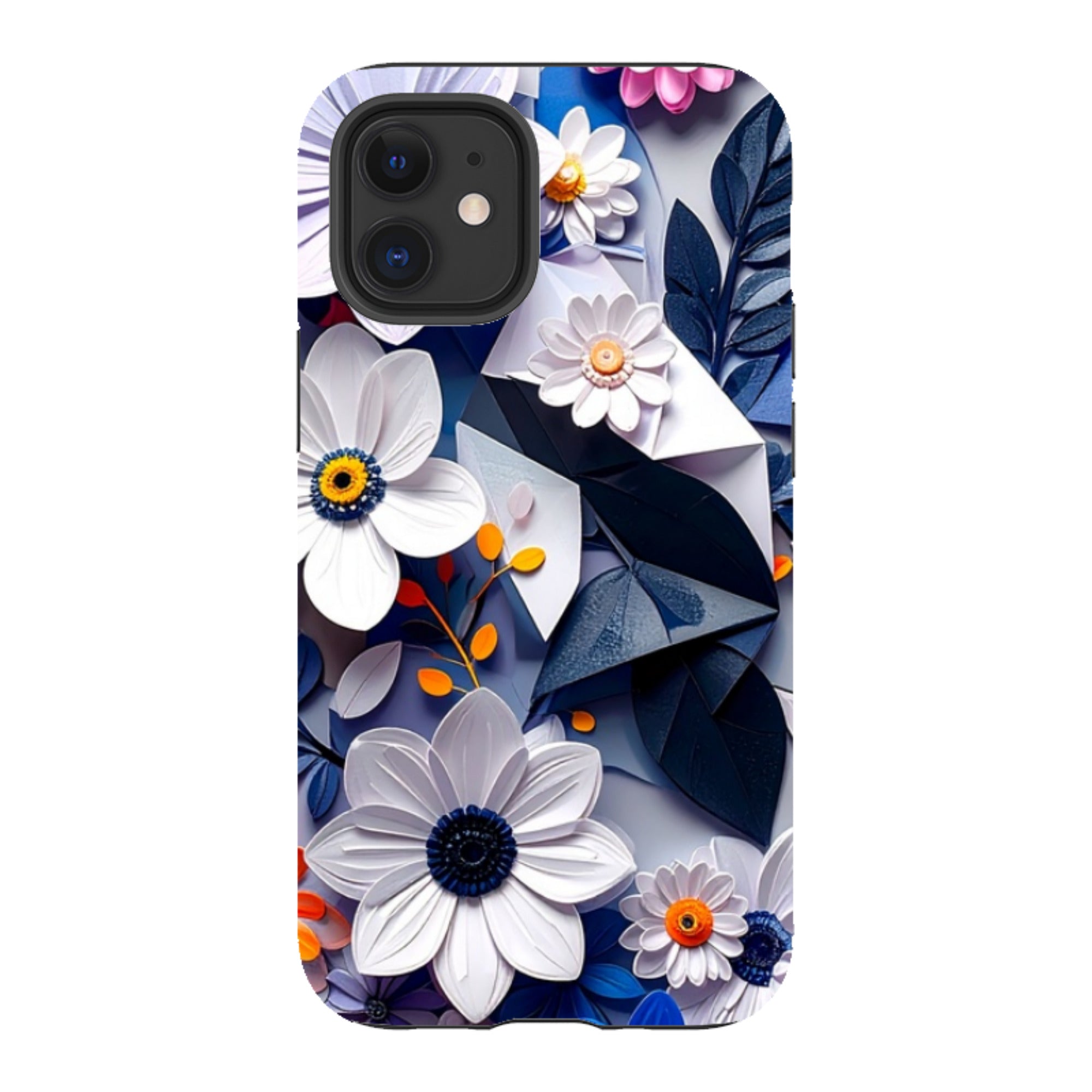 iPhone Tough Case - Summer Blue Florals