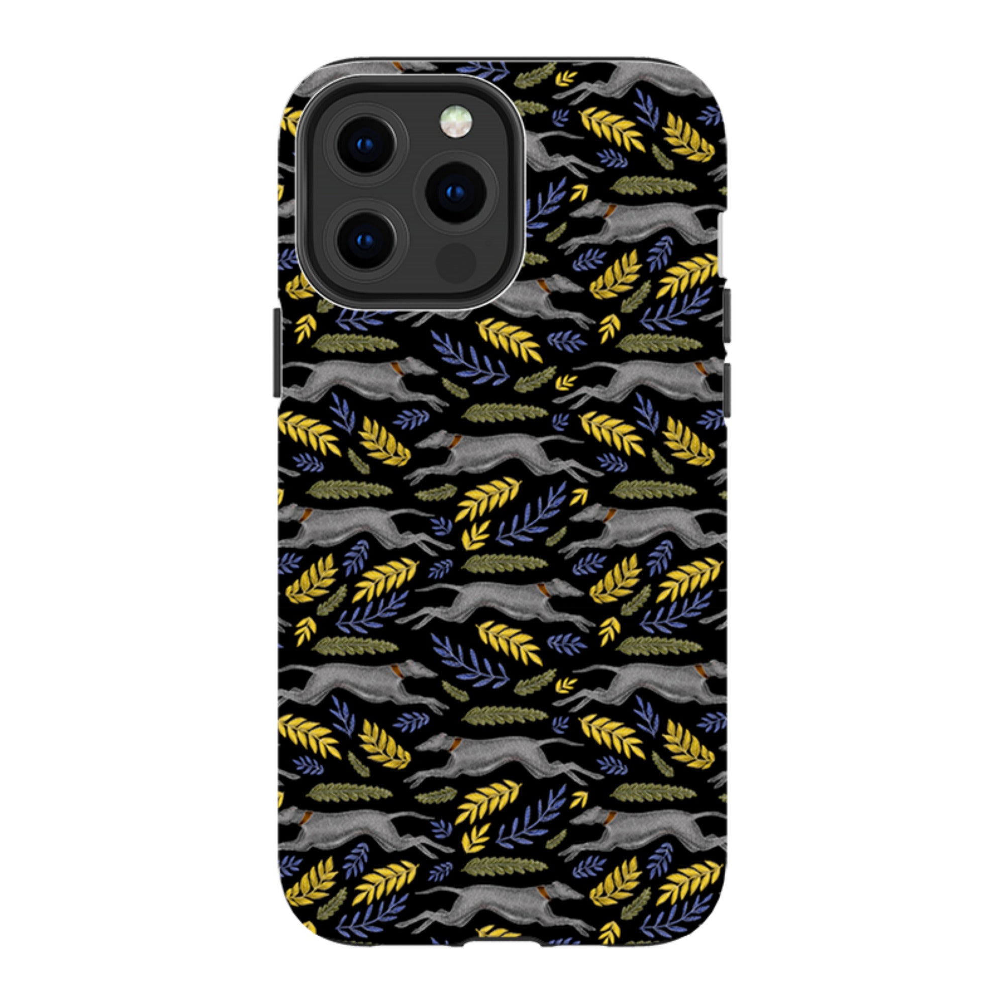 iPhone Tough Case - Greyhound Pattern By Catherine Rowe