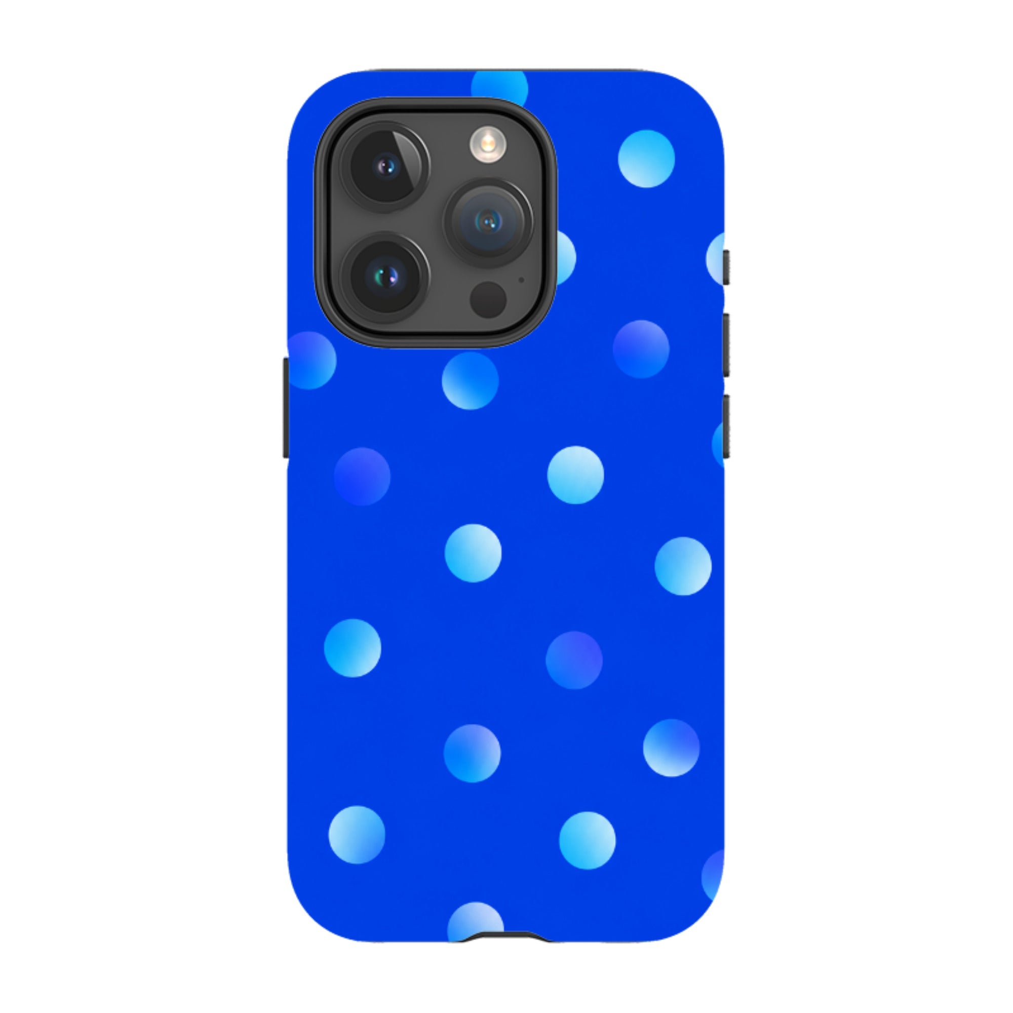 iPhone MagSafe Tough Case - Blue Polka Dot