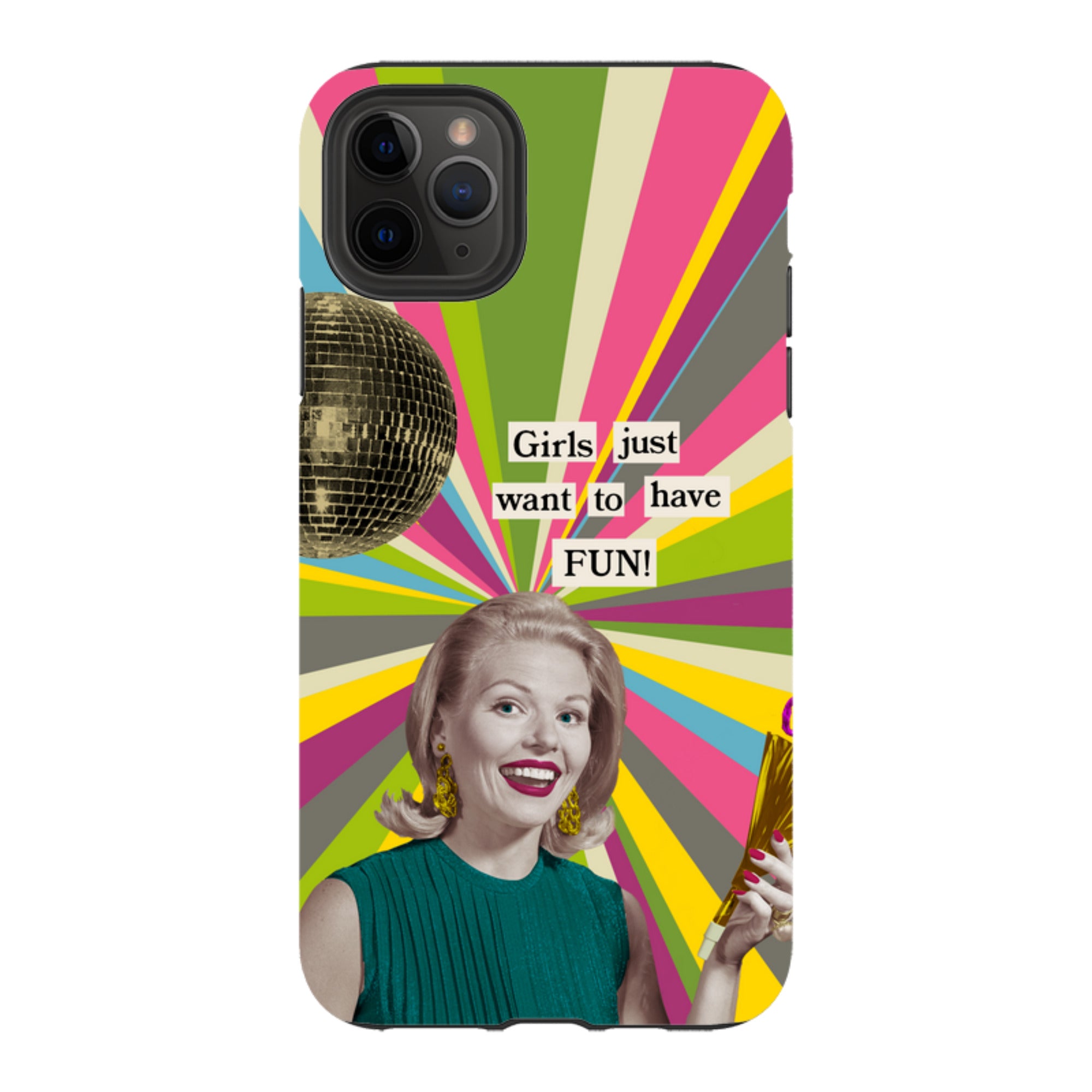 iPhone Tough Case - Girls want to have fun By Clare Jordan