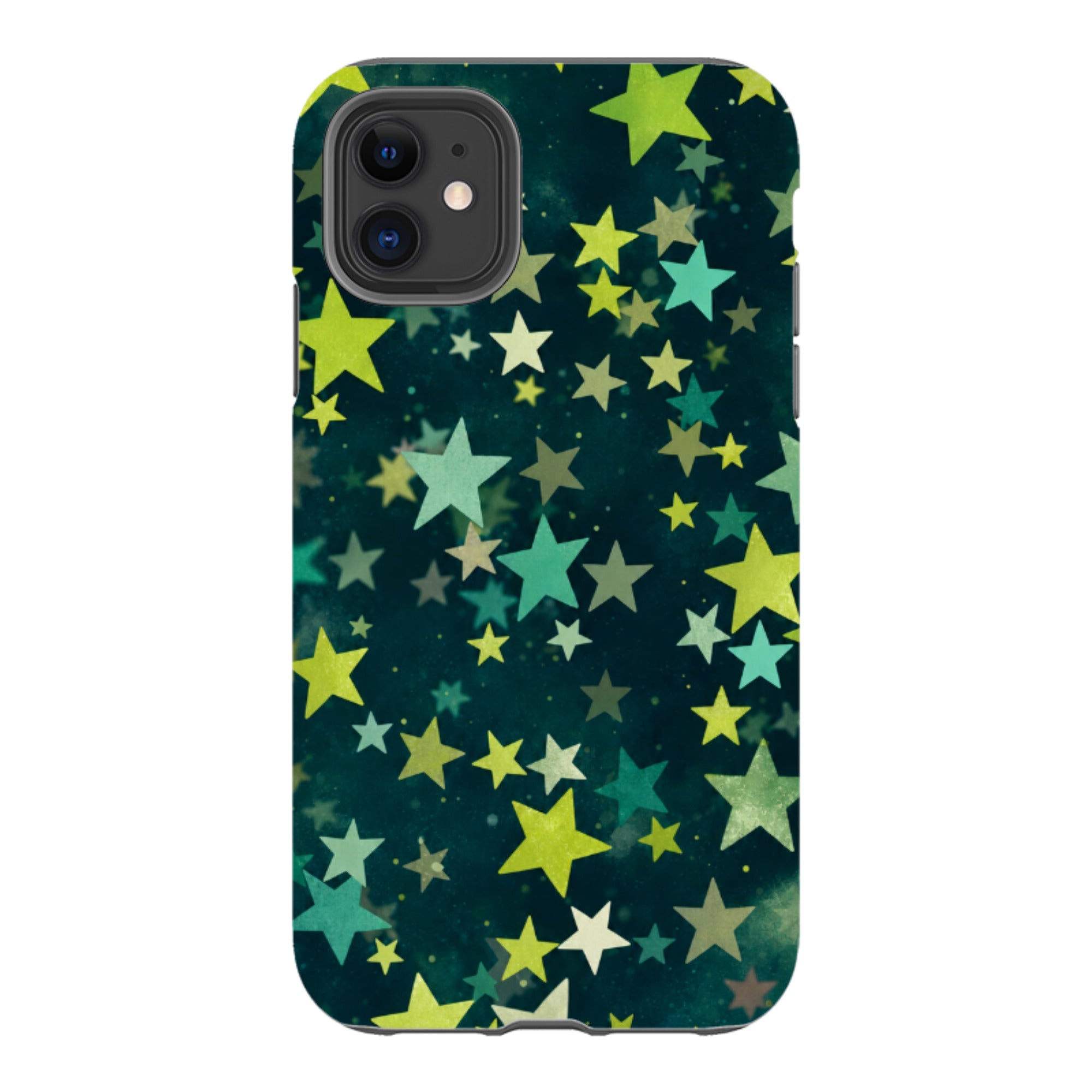 iPhone Tough Case - Green Galaxy Star