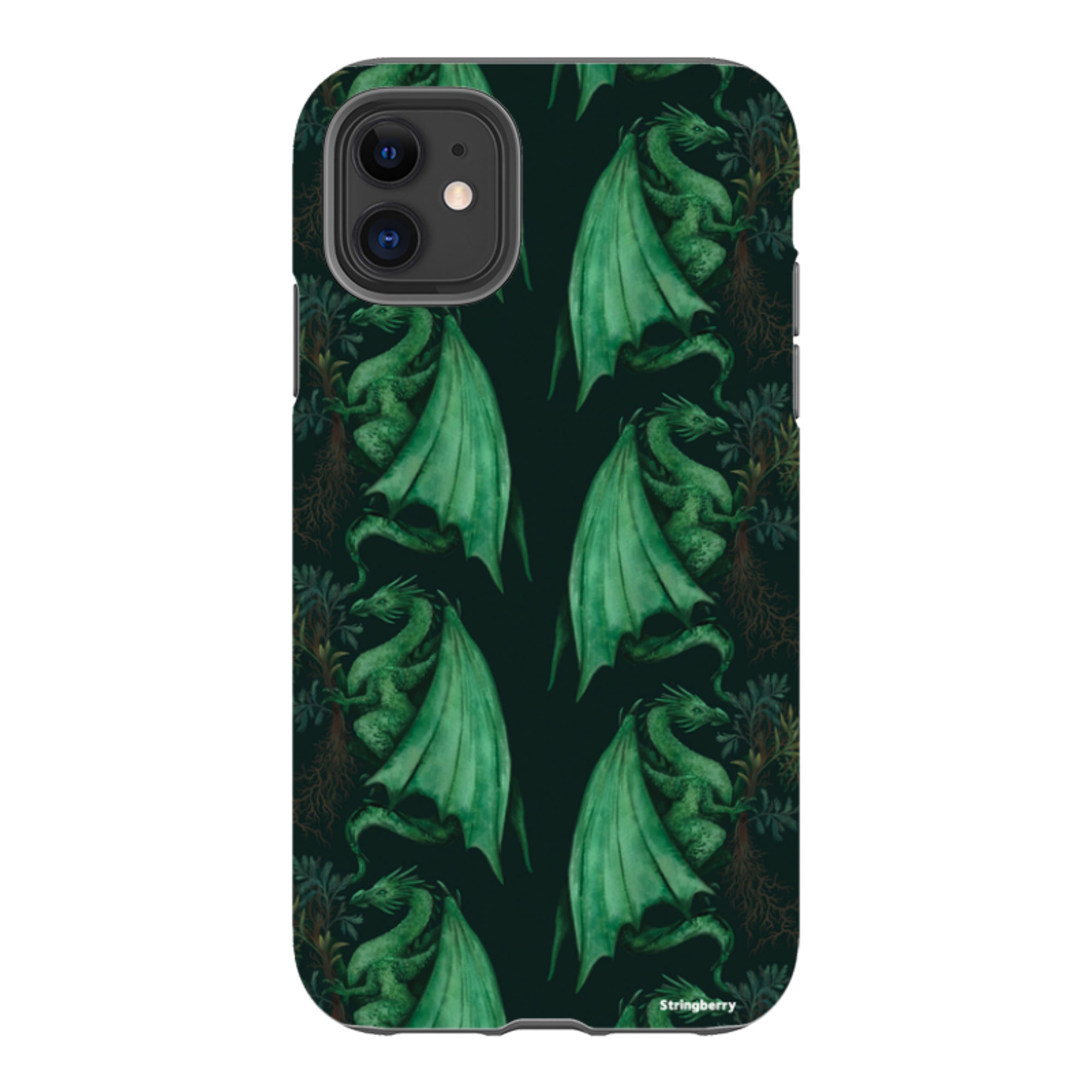 iPhone Tough Case - Arbor Dragon Pattern By Anna Stead