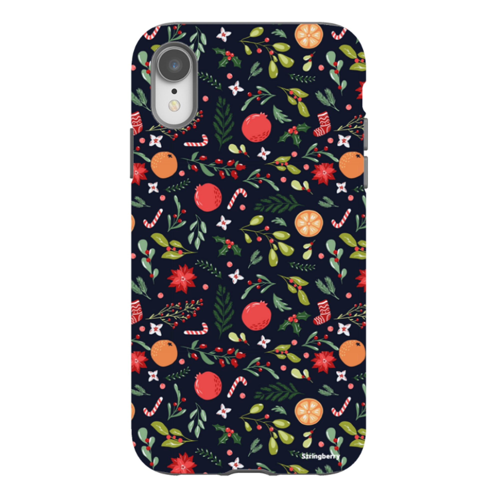 iPhone Tough Case - Oranges and Candy Canes II