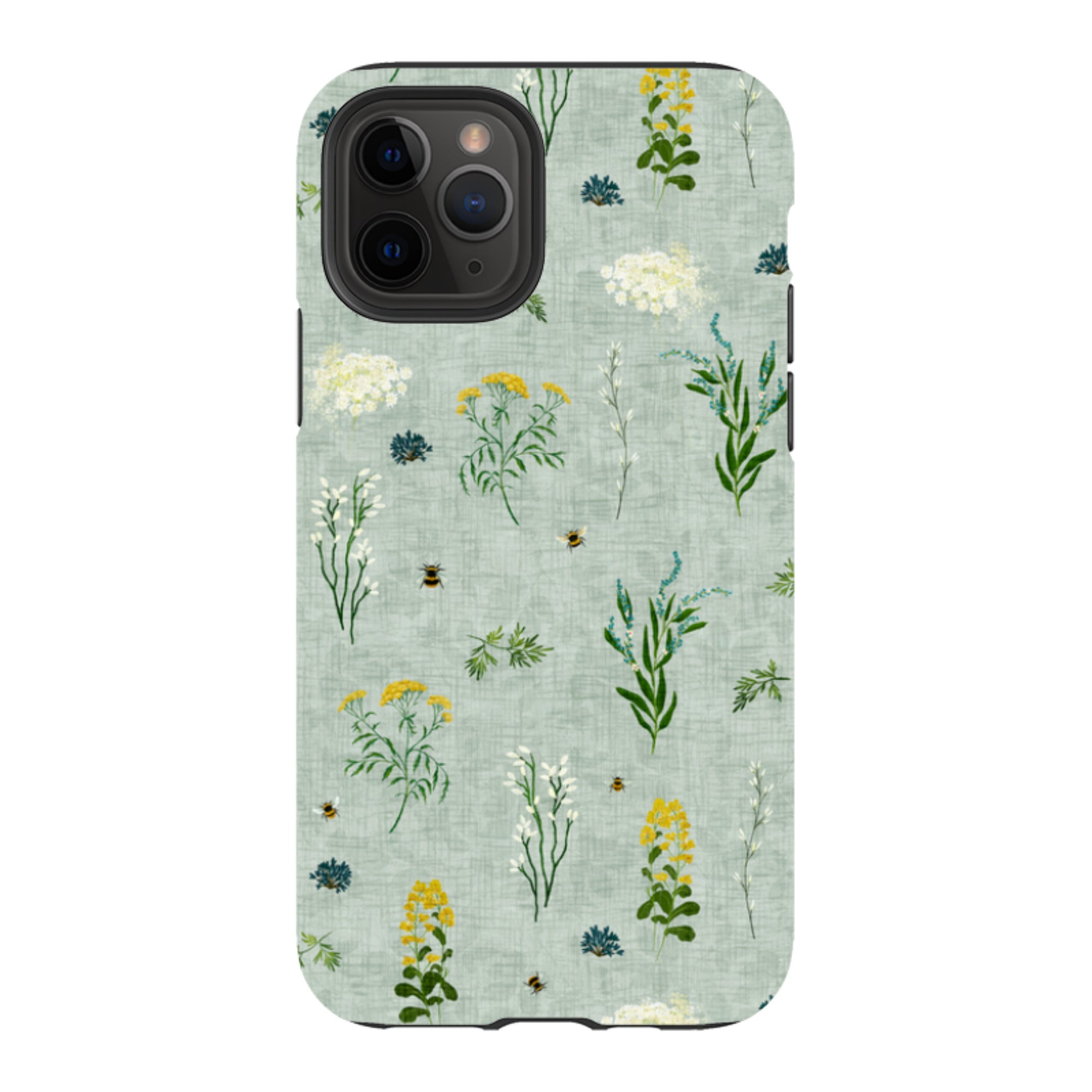 iPhone Tough Case - Song Bird Florals and Bees By Katherine Quinn