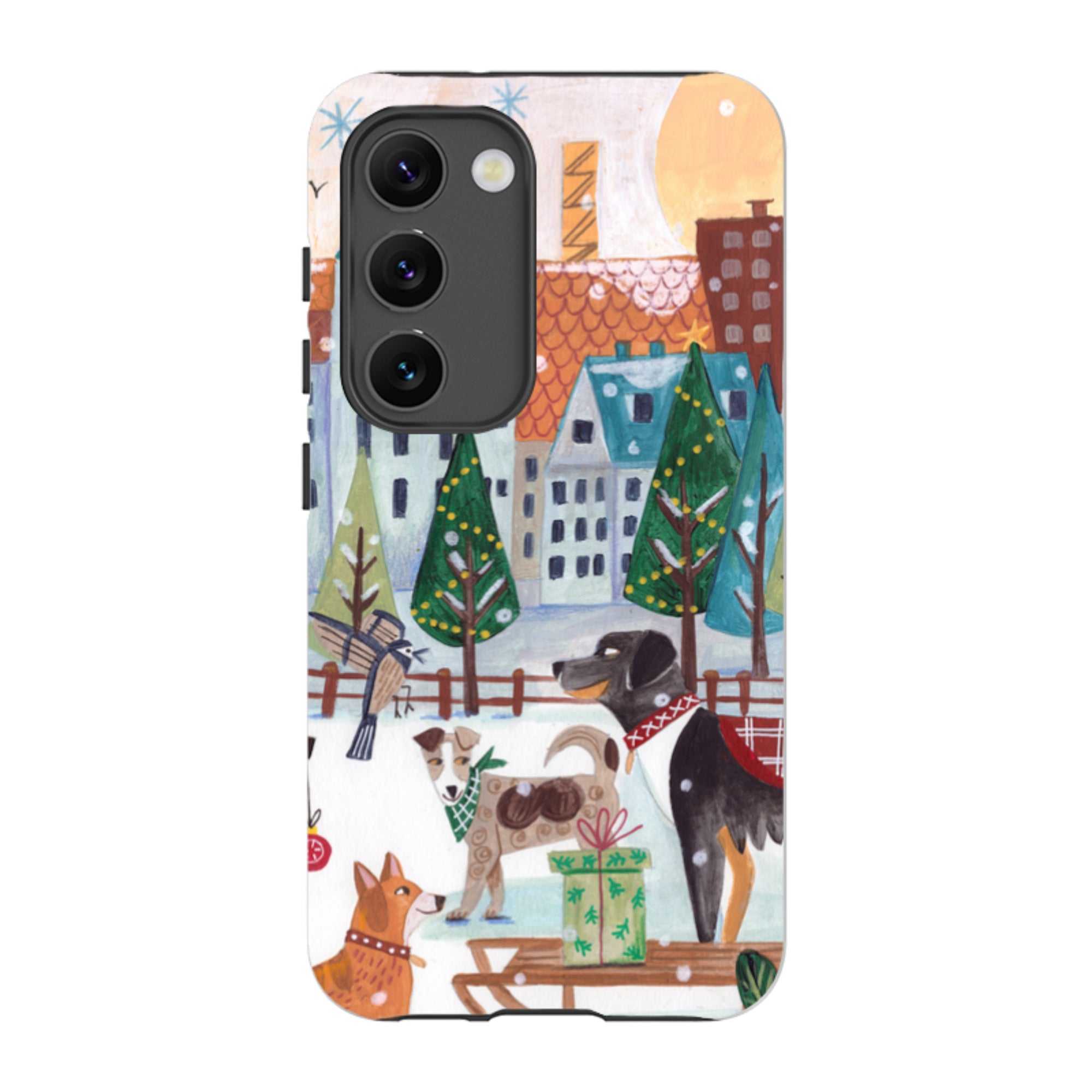 Samsung Tough Case - Christmas Dogs By Caroline Bonne Muller