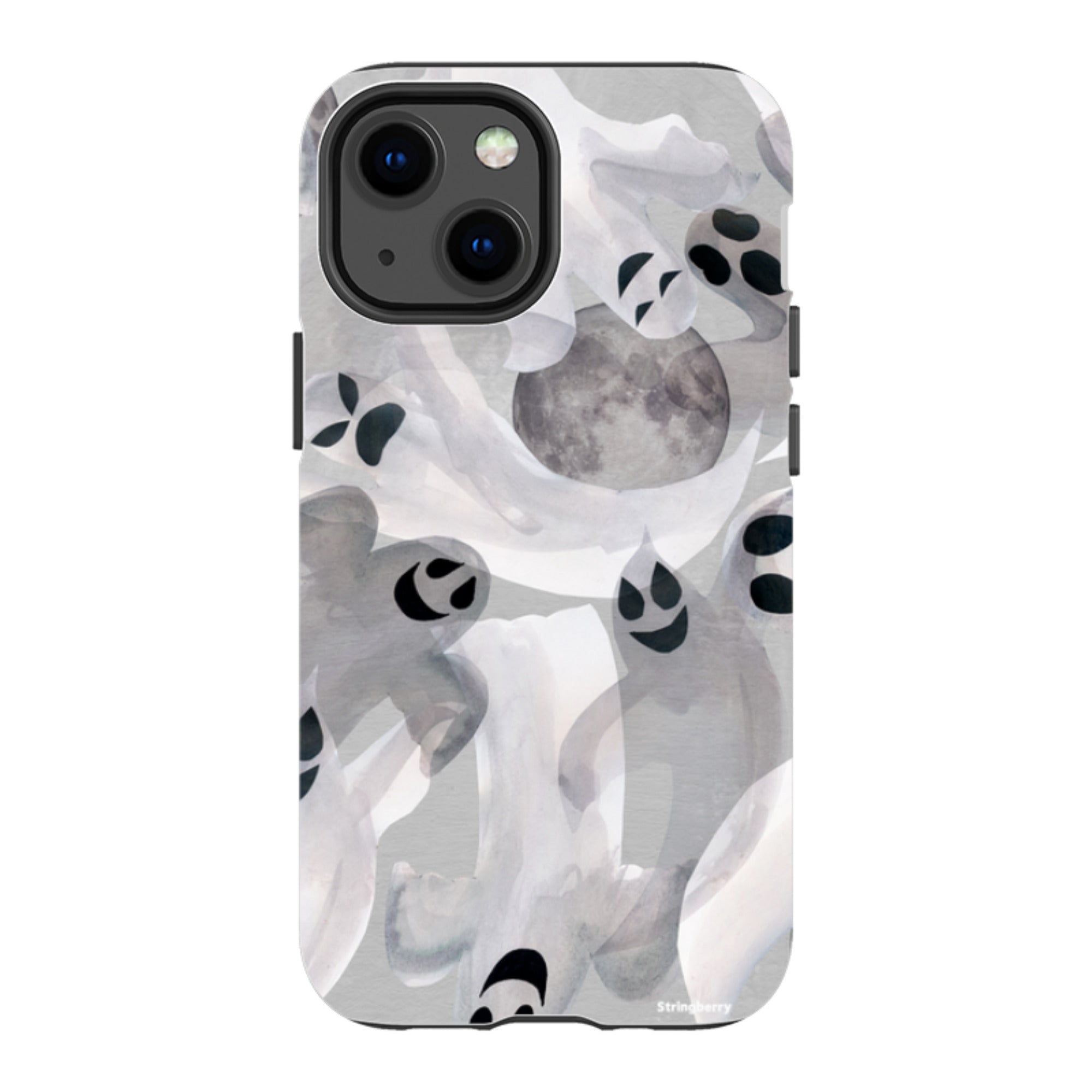 iPhone Tough Case - Ghosts and Moons By Tracey English