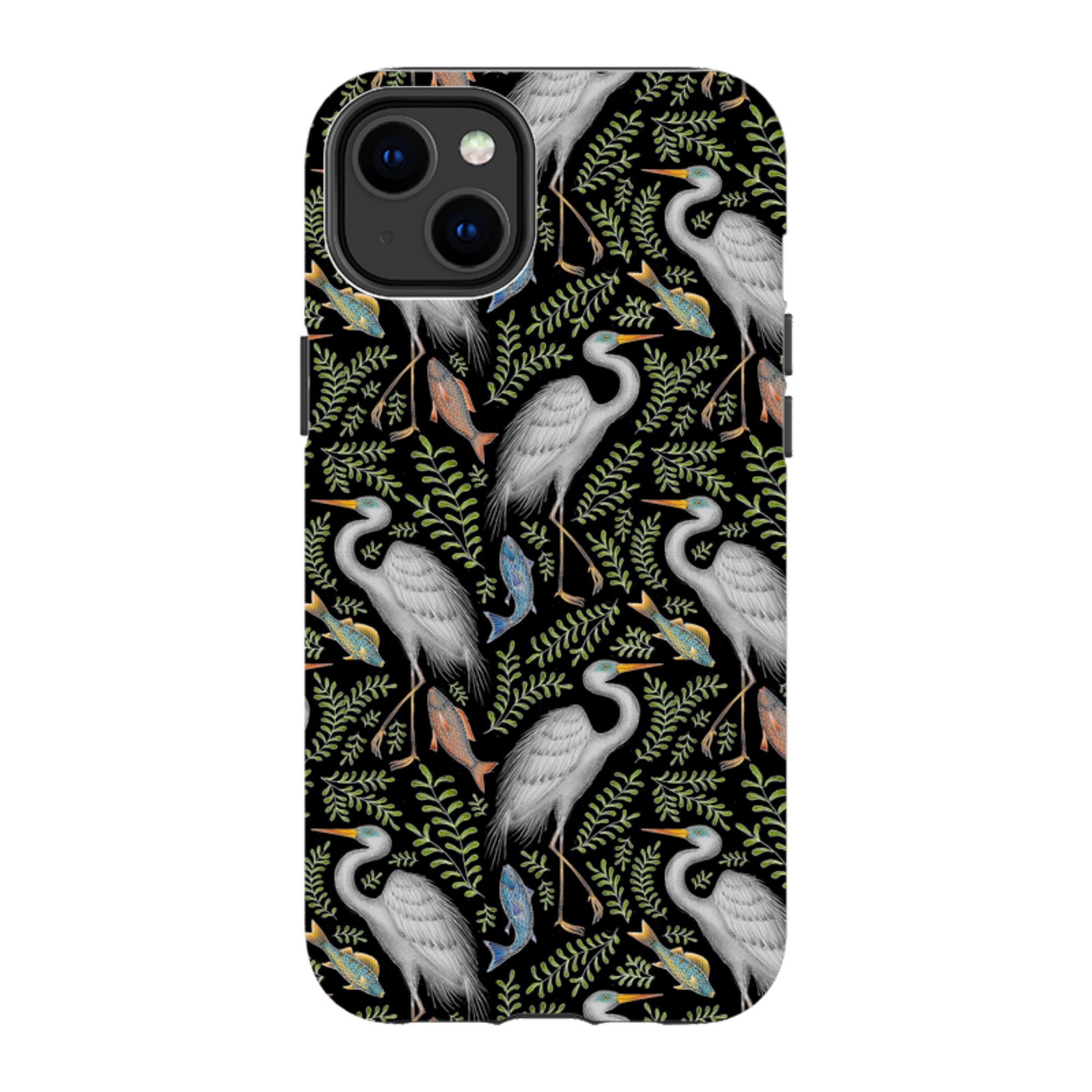 iPhone Tough Case - Egret Pattern By Catherine Rowe