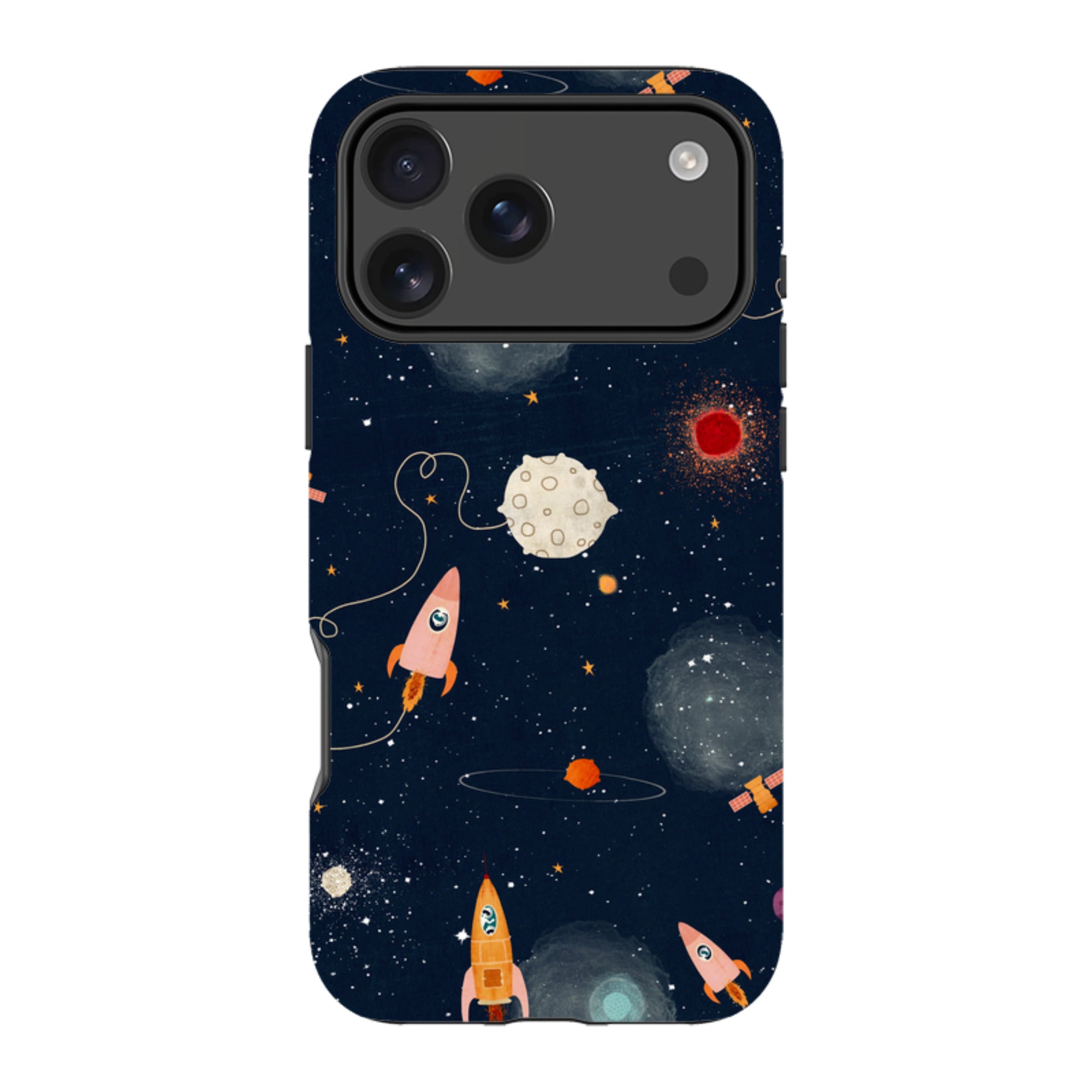 iPhone Tough Case - Rockets Midnight By Katherine Quinn