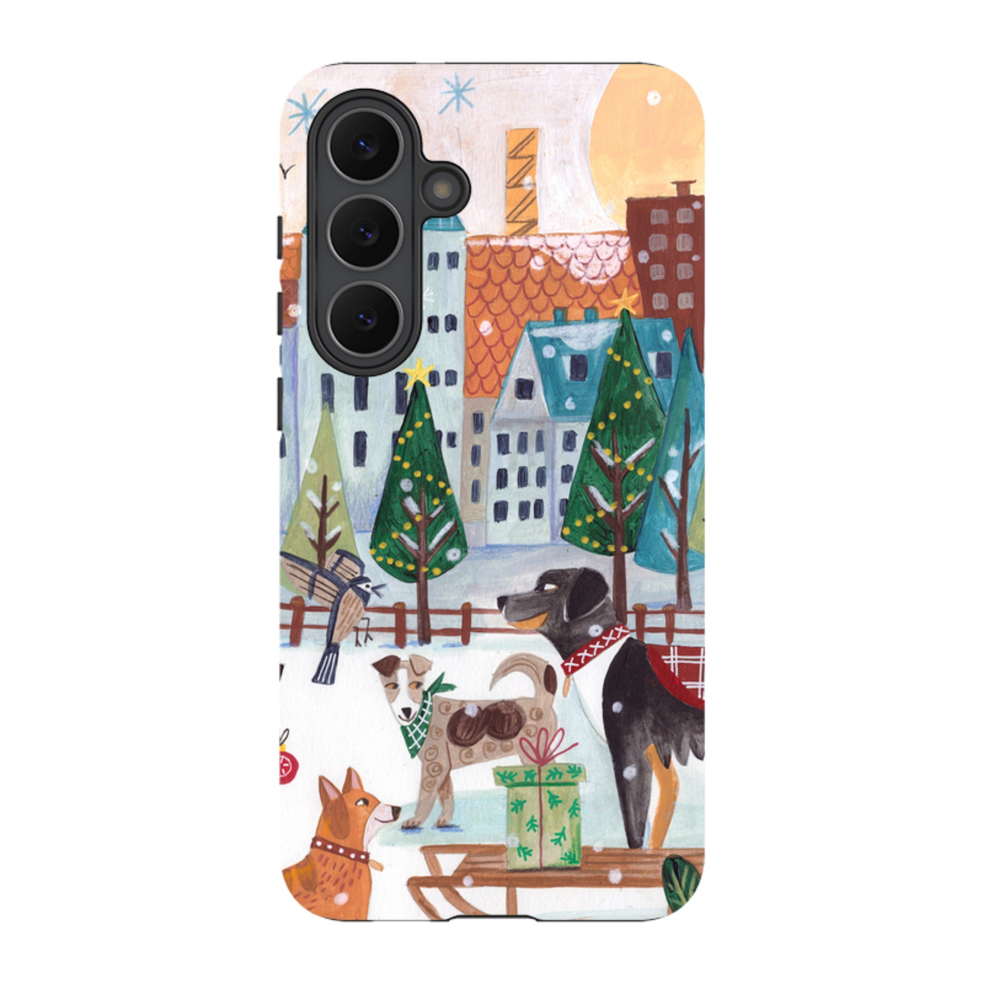 Samsung Tough Case - Christmas Dogs By Caroline Bonne Muller