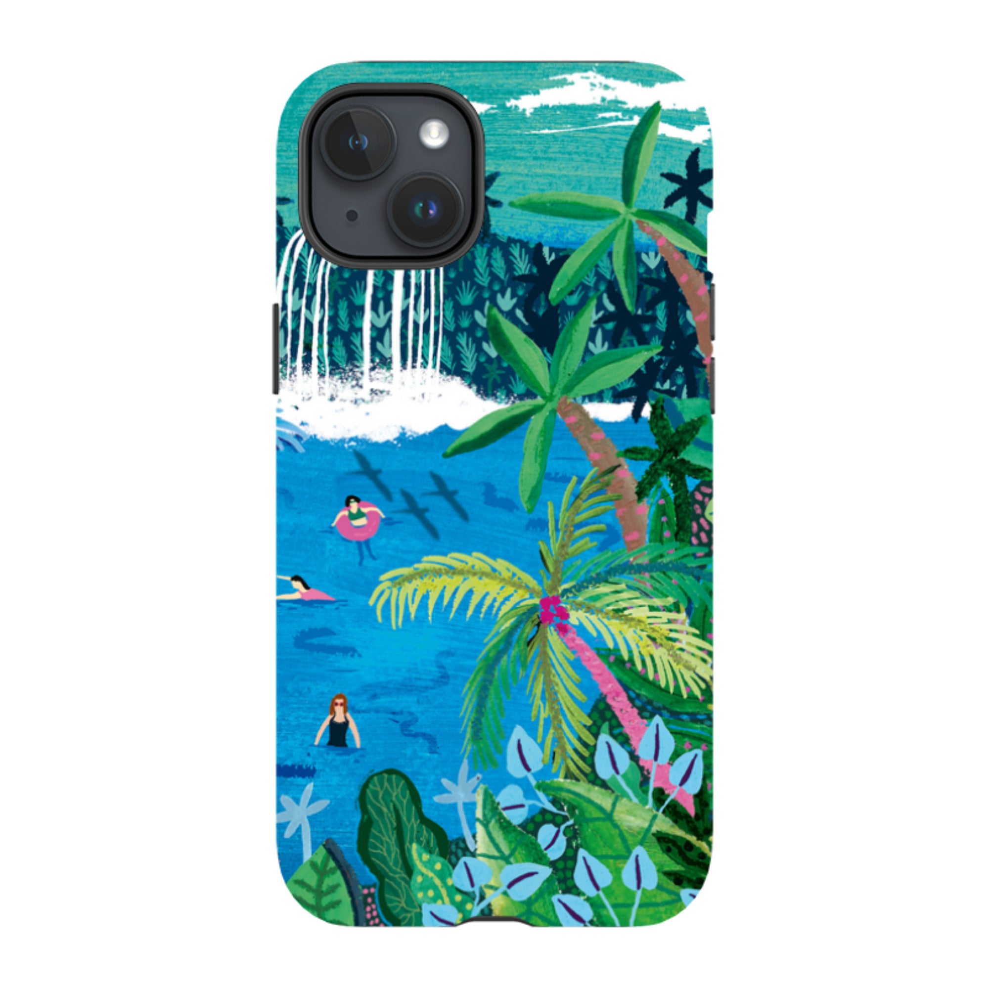 iPhone Tough Case - Palm Pool II By Emma Frances Grant