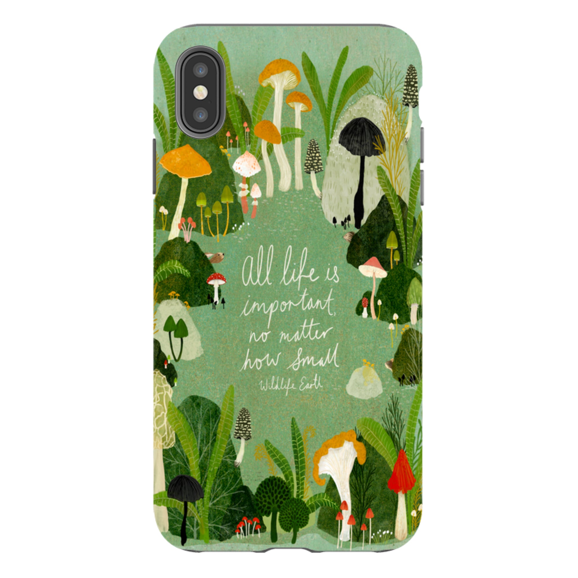 iPhone Tough Case - Wildlife Text By Katherine Quinn
