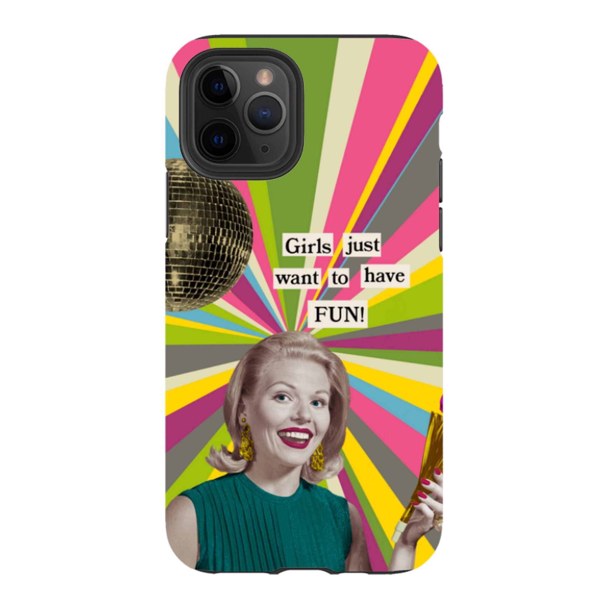 iPhone Tough Case - Girls want to have fun By Clare Jordan
