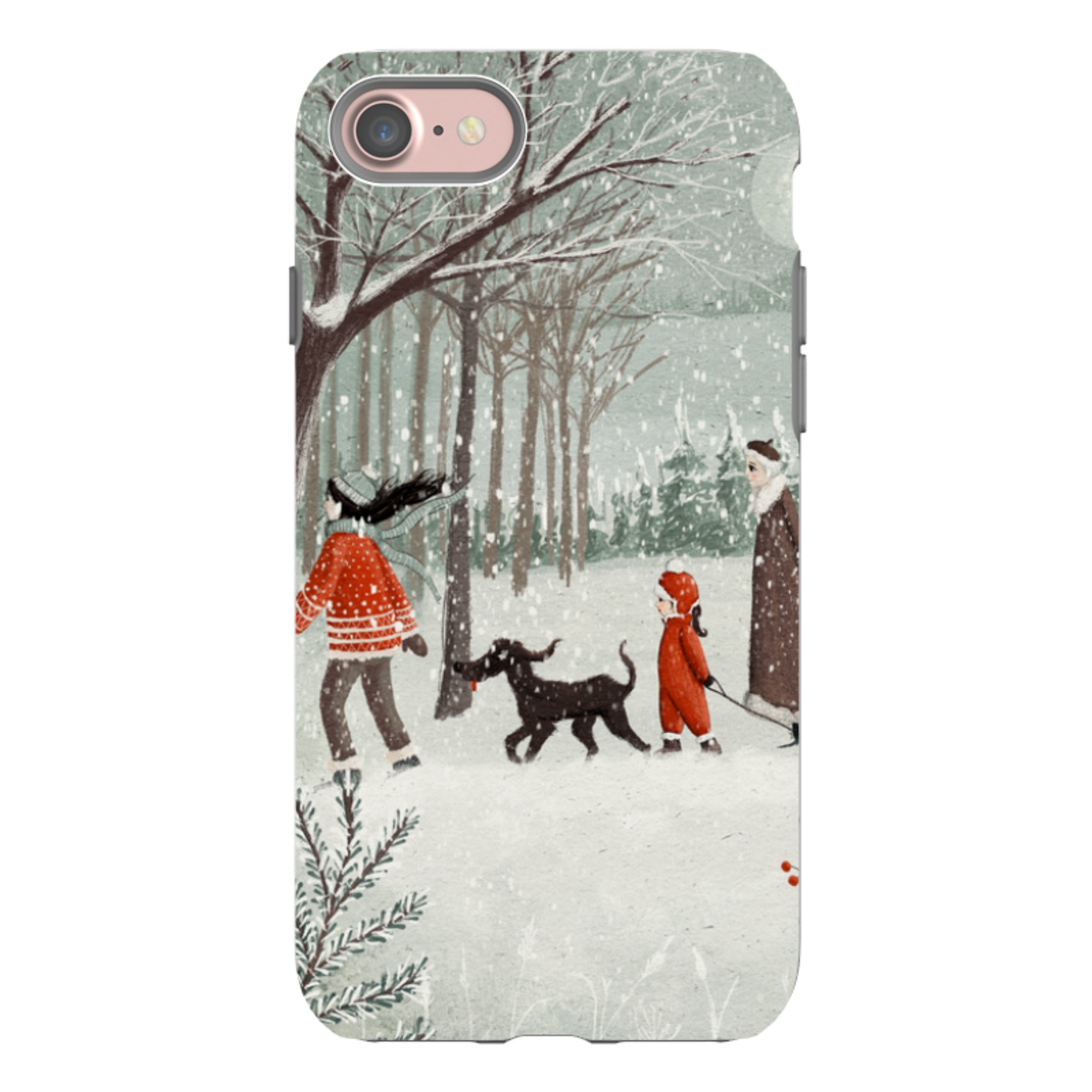 iPhone Tough Case - Winter Walk By Maja Lindberg