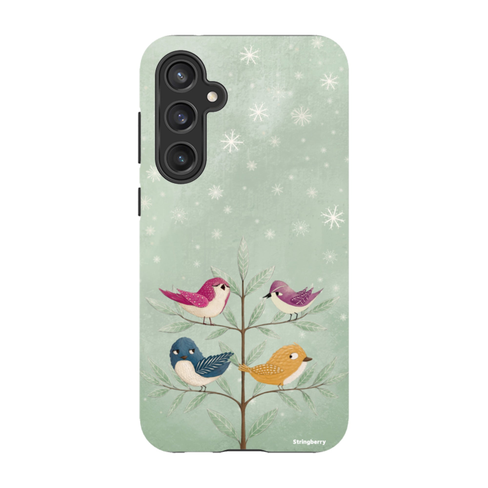Samsung Tough Case - Garden Birds Aqua By Maja Lindberg
