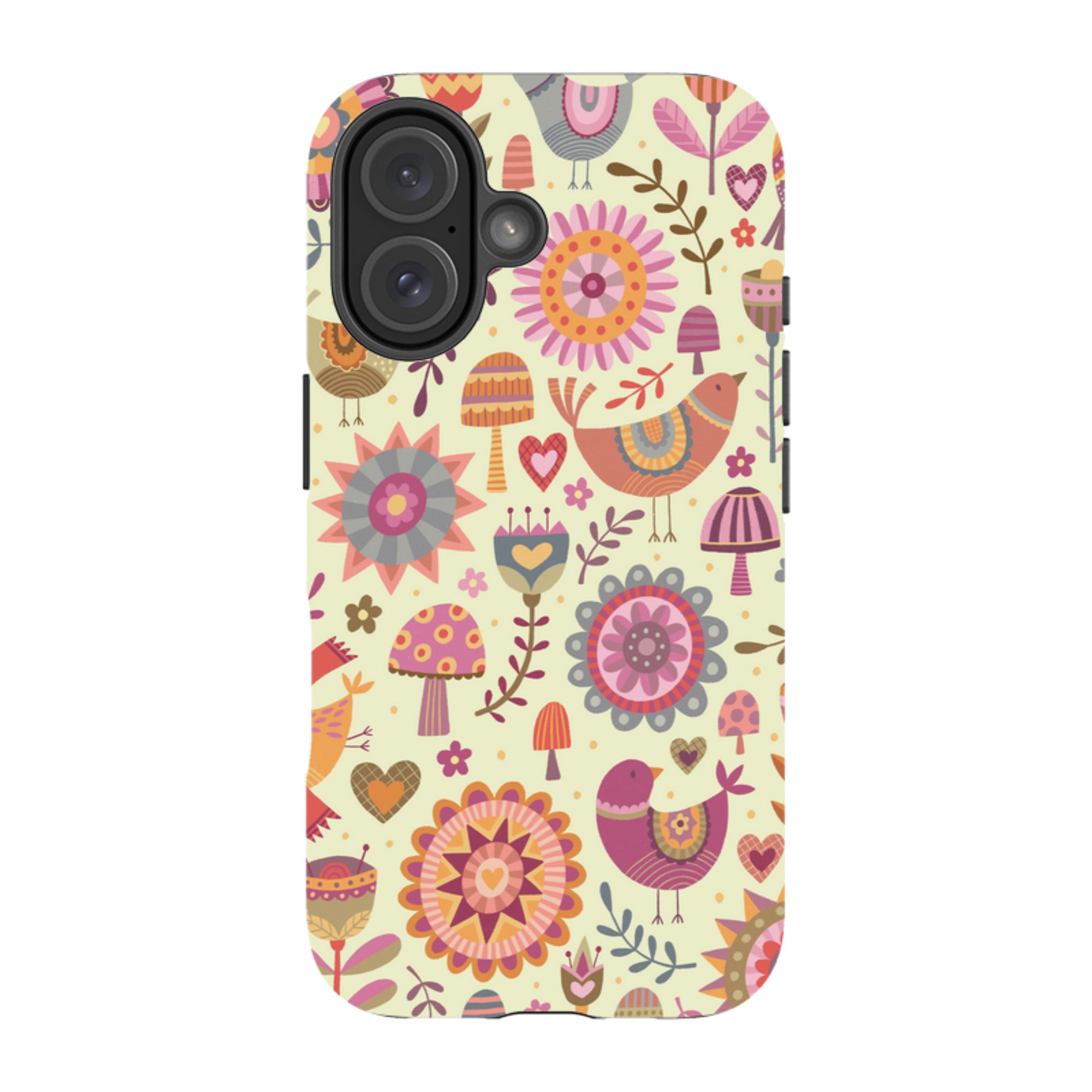 iPhone Tough Case - Bird Pattern II By Suzy Taylor