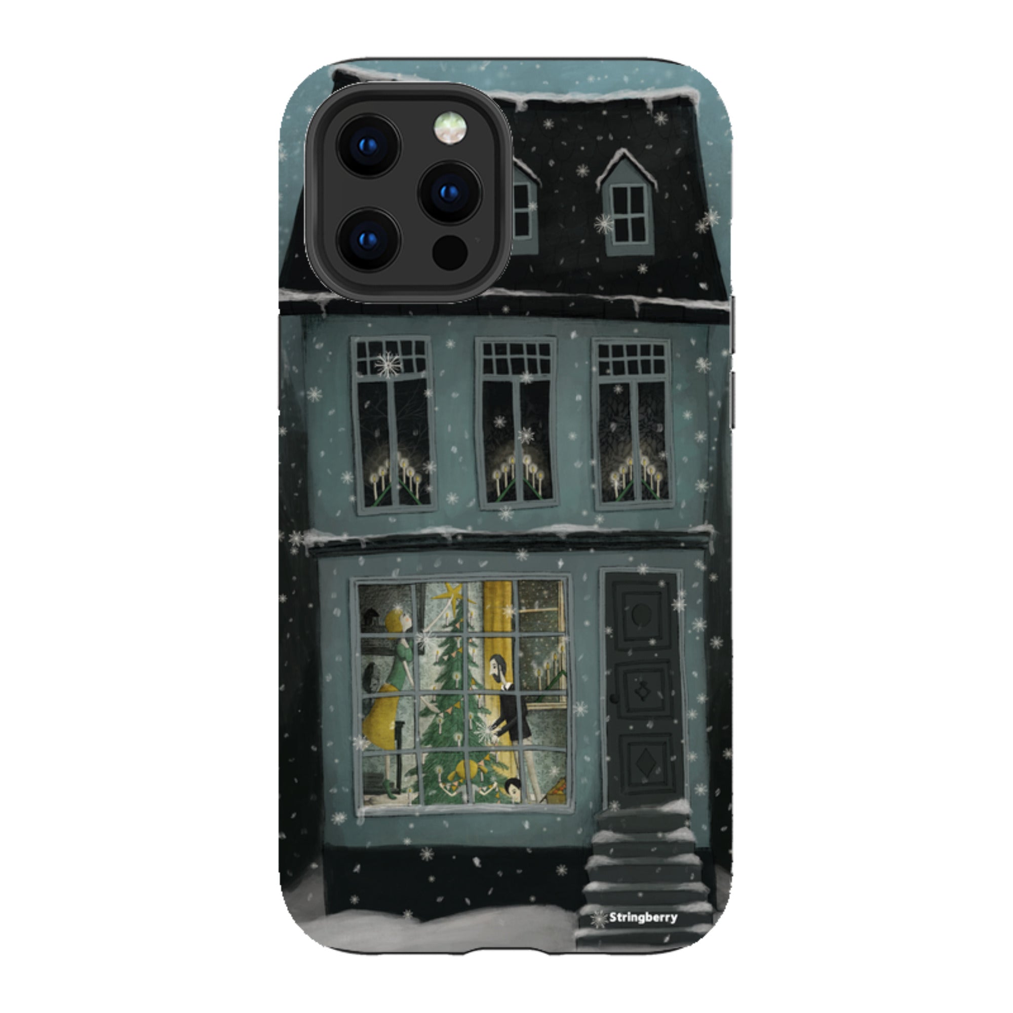 iPhone Tough Case - Christmas House By Maja Lindberg