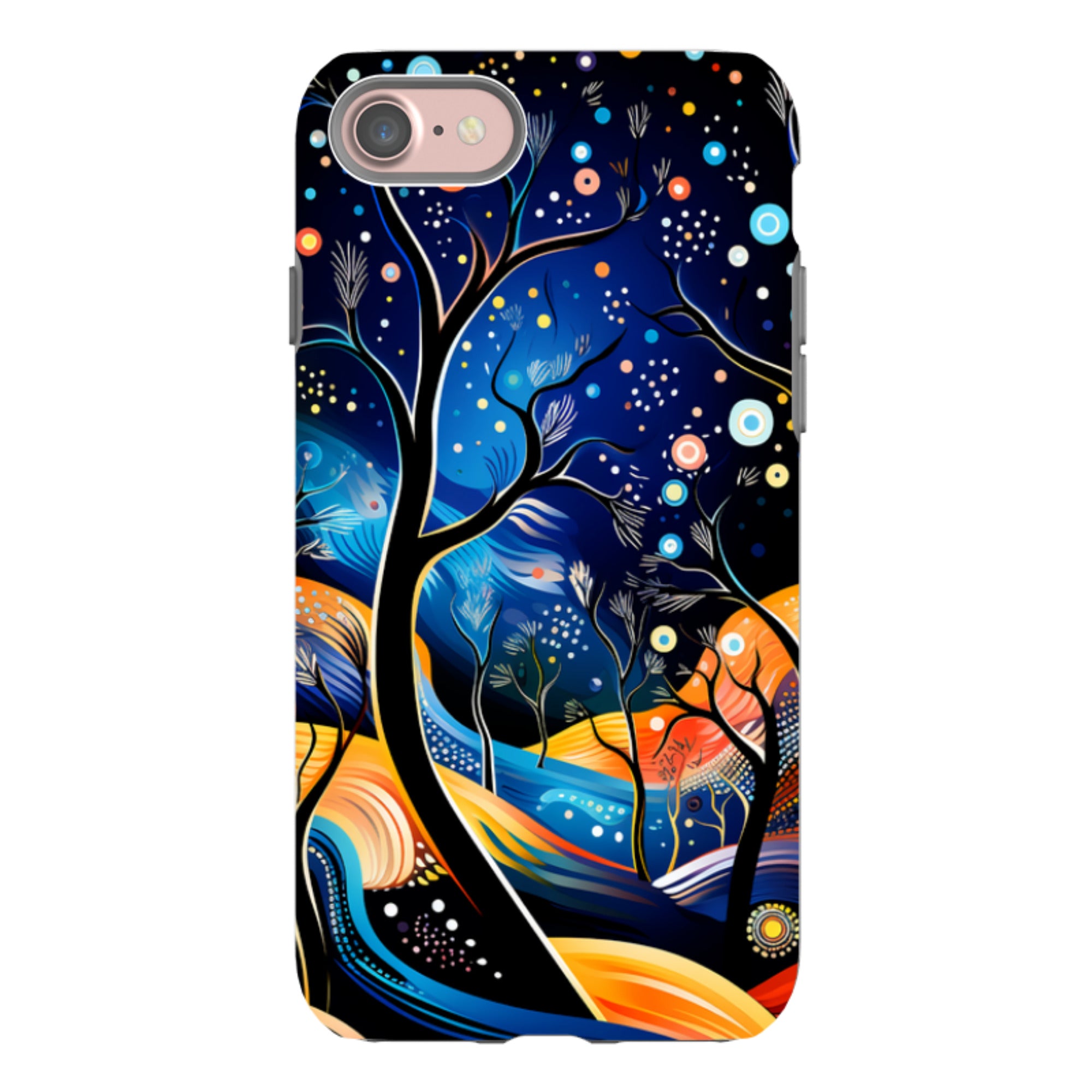 iPhone Tough Case -Rainbow Night Stars