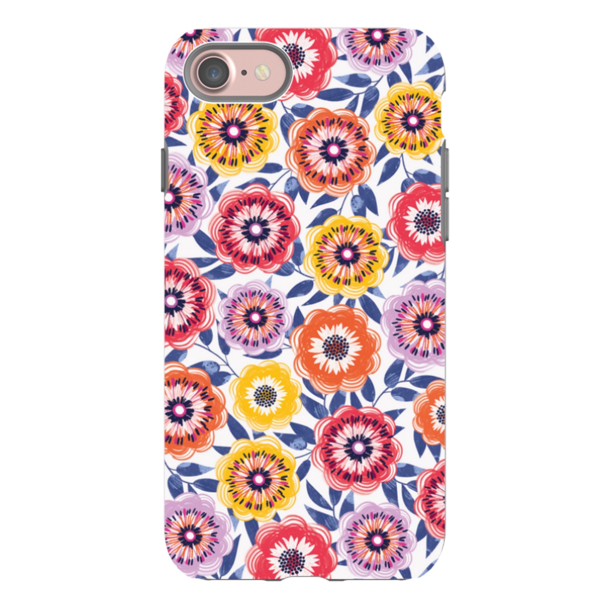 iPhone Tough Case - Bright Blooms I By Ali Brookes