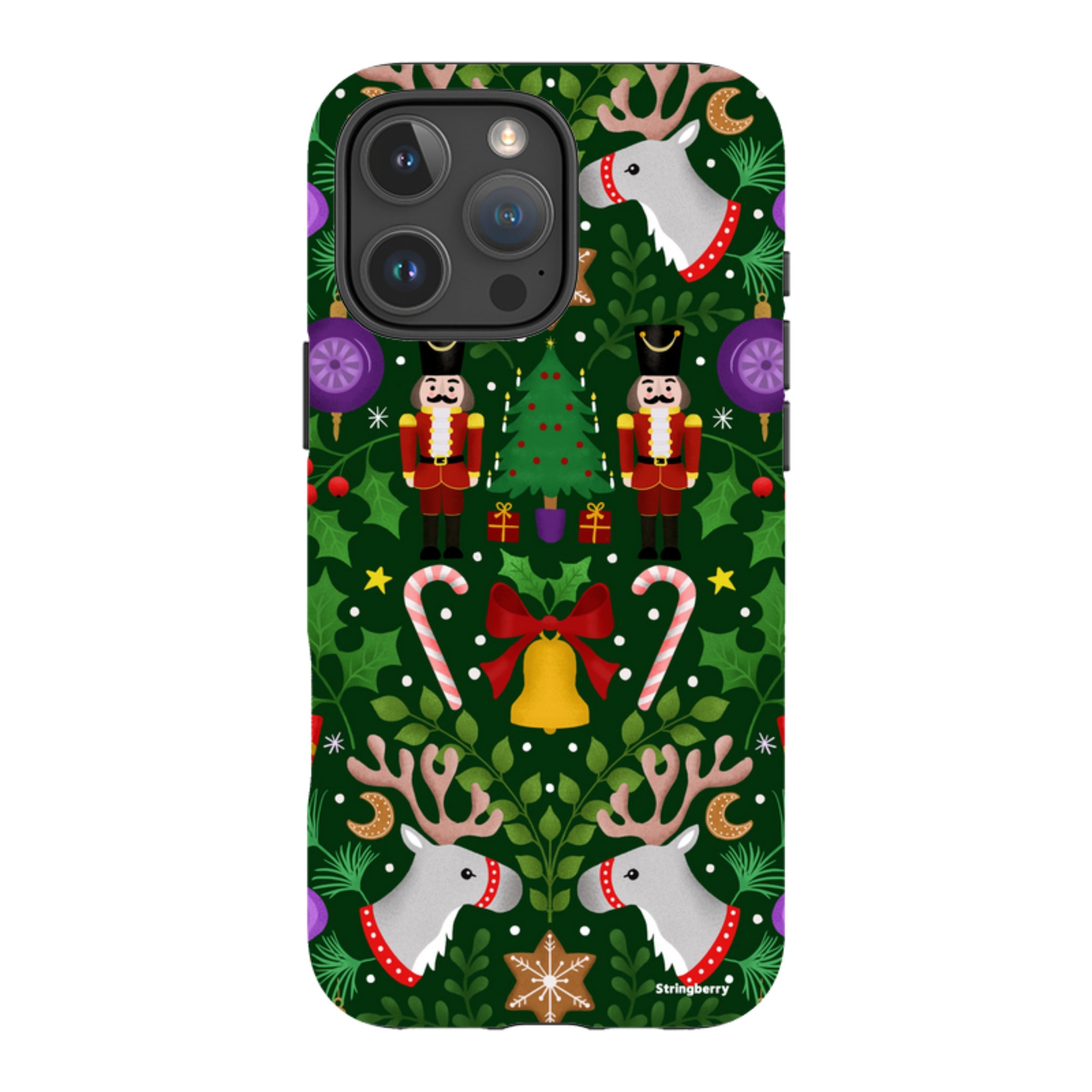 iPhone Tough Case - Xmas Pattern I By Bex Parkin