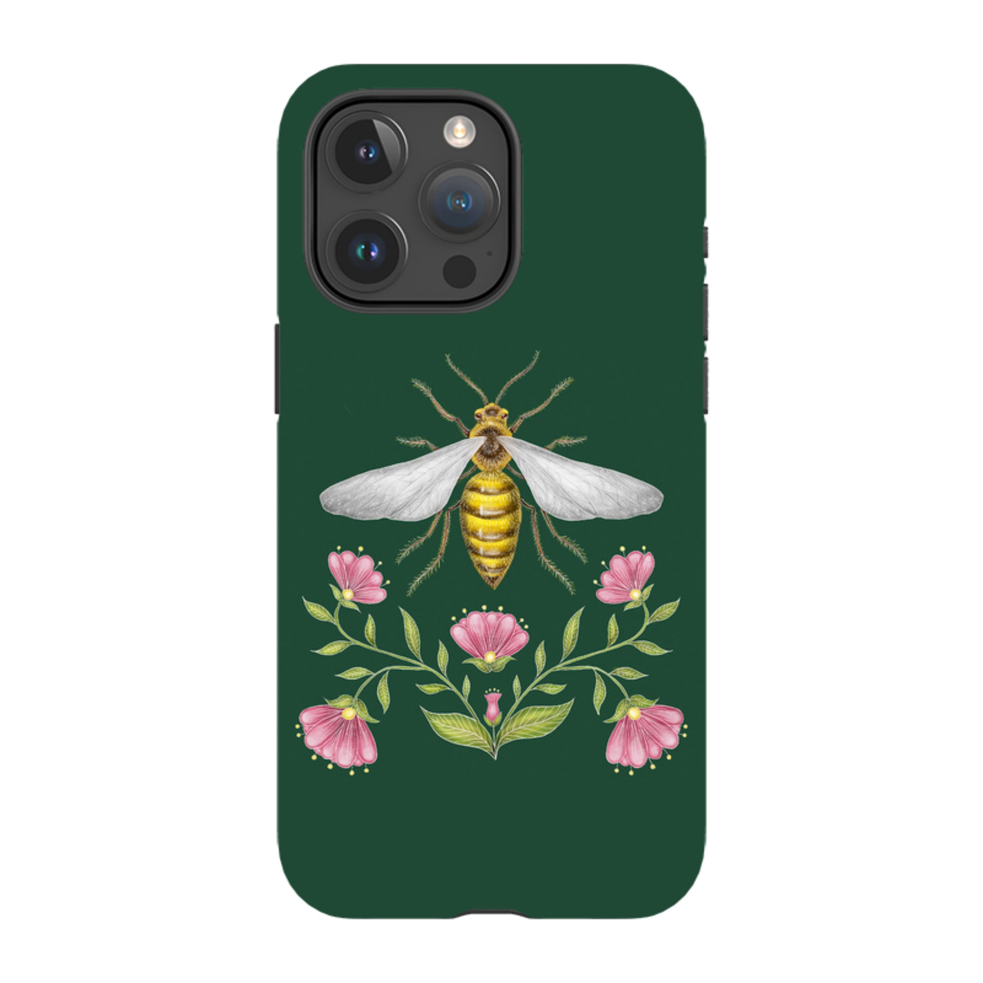 iPhone MagSafe Tough Case - Wings Of Freedom Emerald By Catherine Rowe