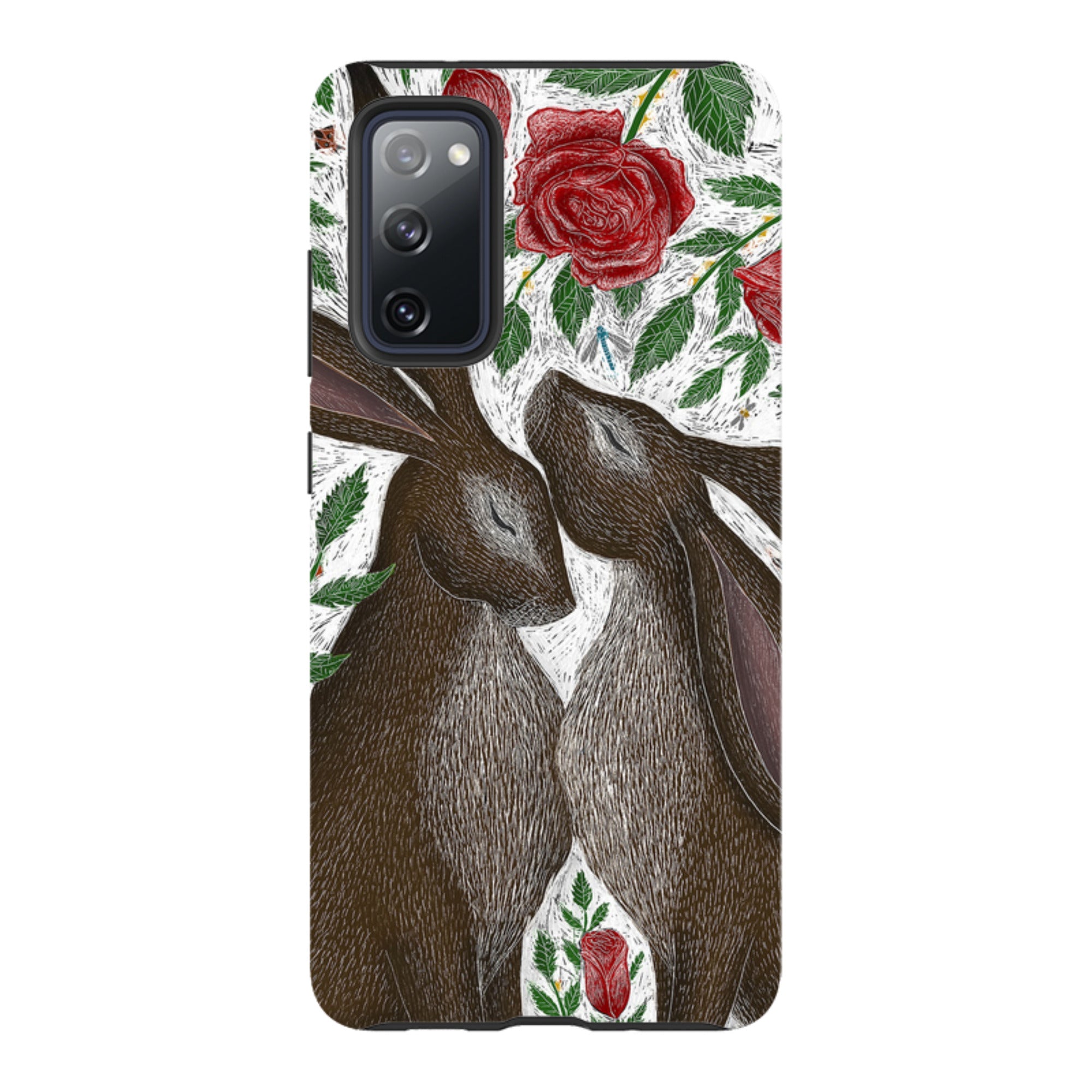 Samsung Tough Case - Hares And Red Roses By Catherine Rowe