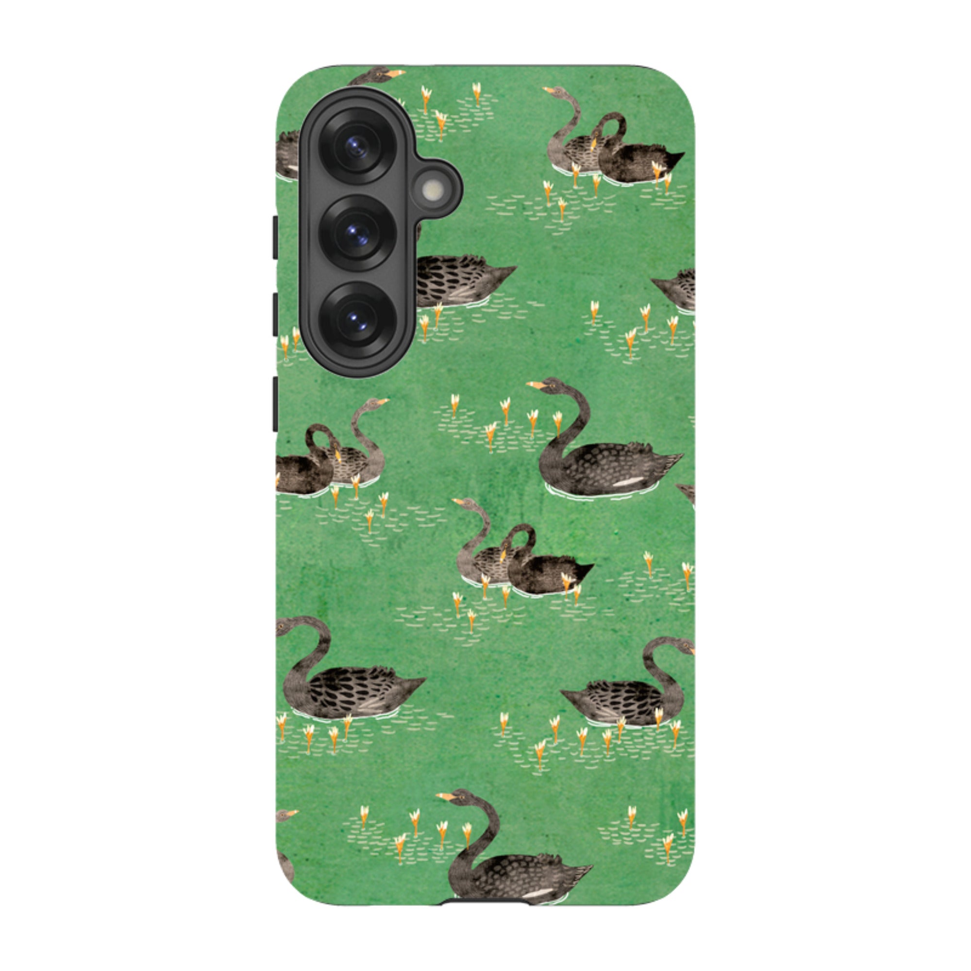Samsung Tough Case - Swans Green By Katherine Quinn