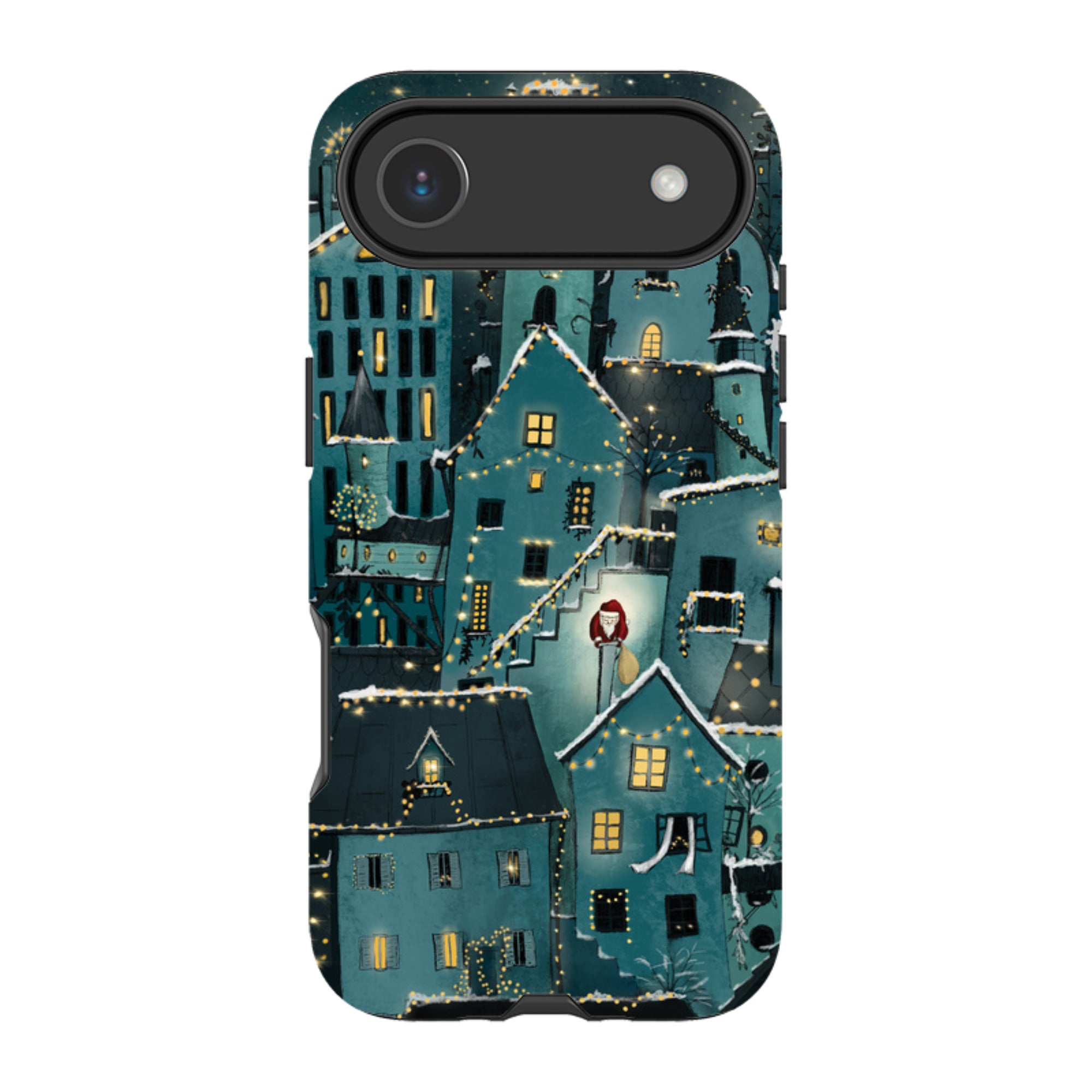 iPhone Tough Case - Citywinkles Blue By Maja Lindberg