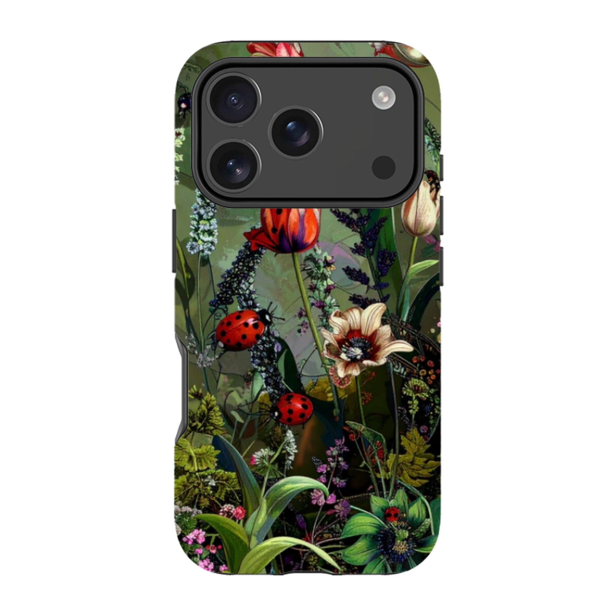 iPhone MagSafe Tough Case - Green Vyne Ladybirds