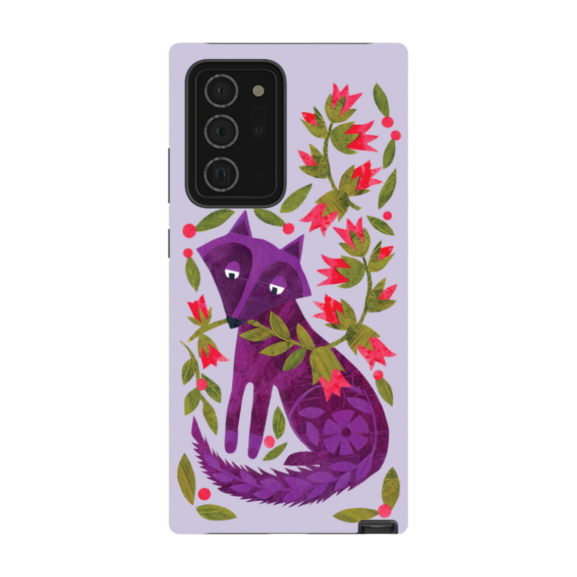 Samsung Tough Case - Purple Foxie By Tracey English