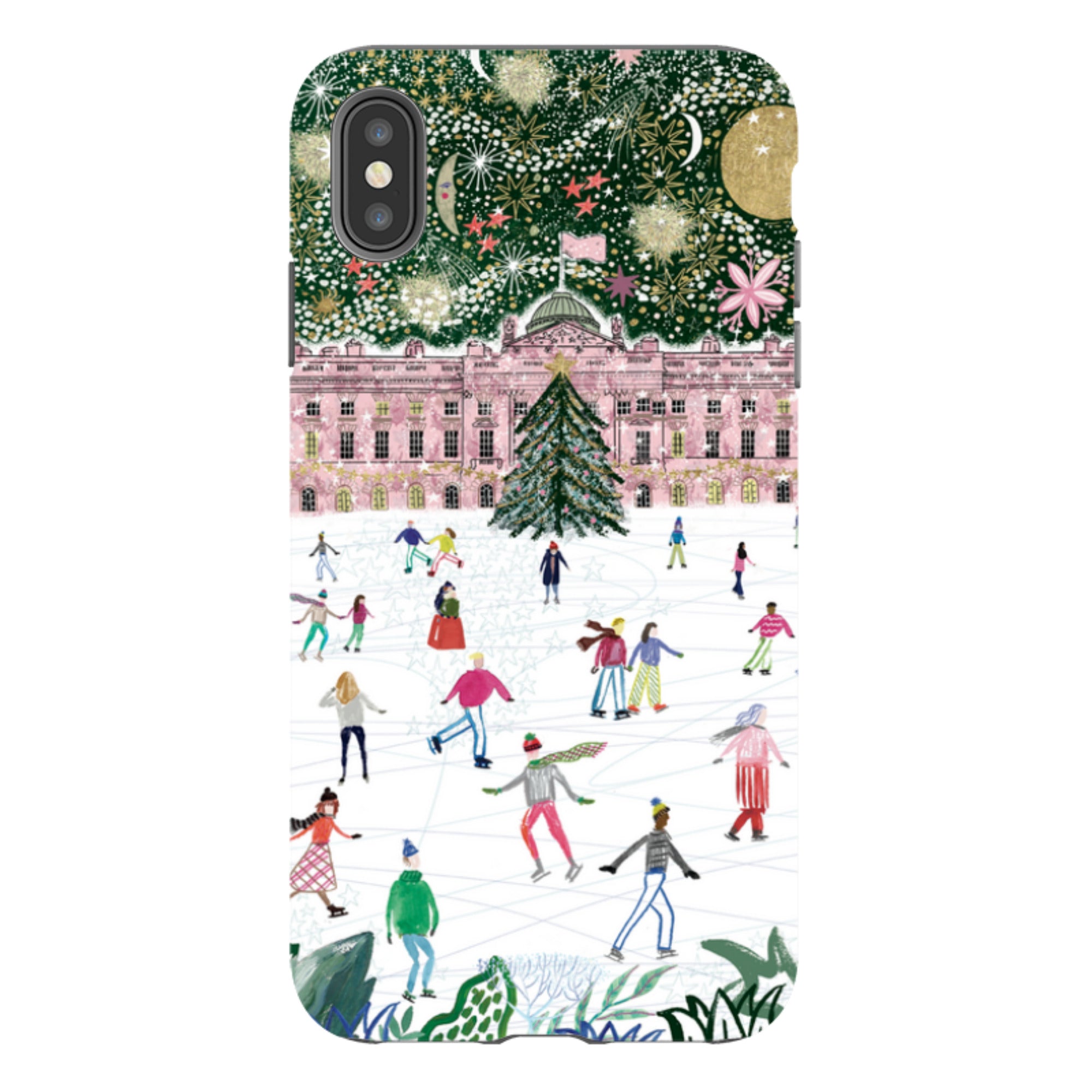 iPhone Tough Case - Skating At Somerset House By Emma Frances Grant