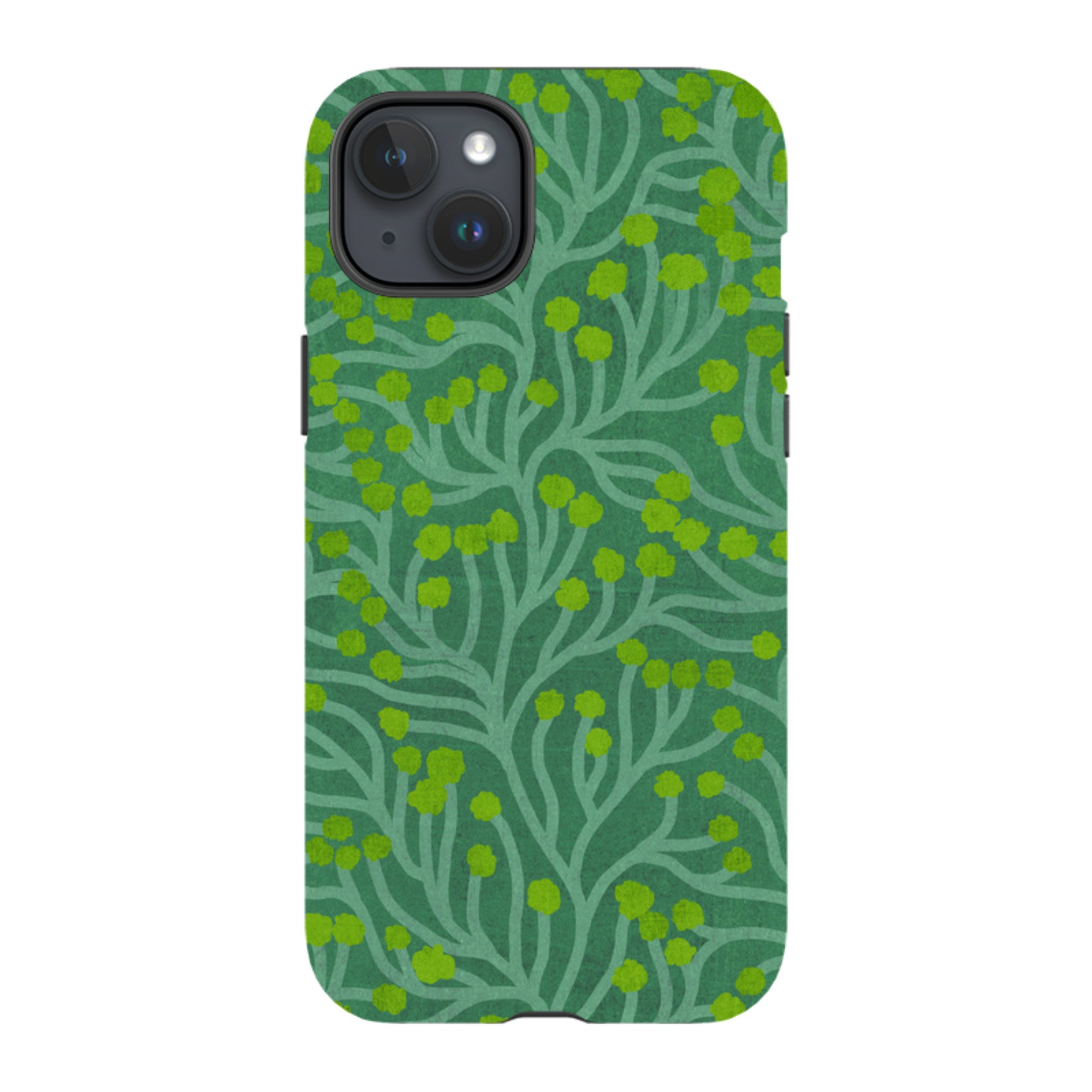 iPhone MagSafe Tough Case - Vine Green and Teal By Katherine Quinn
