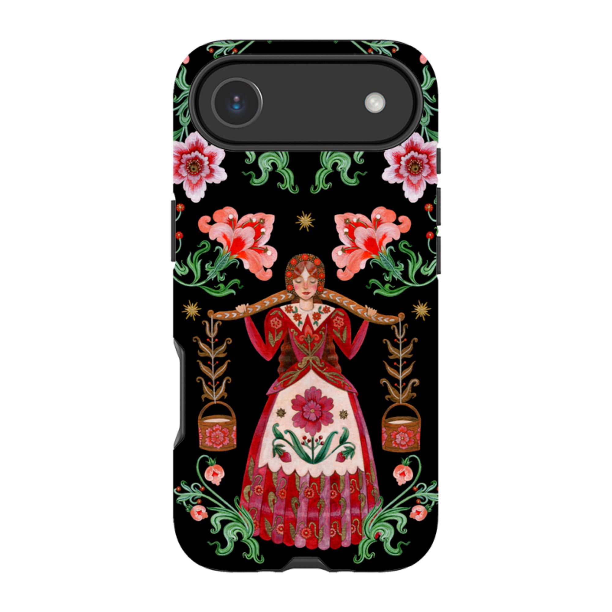 iPhone Tough  Case - Eight Maids A Milking By Maria Matos