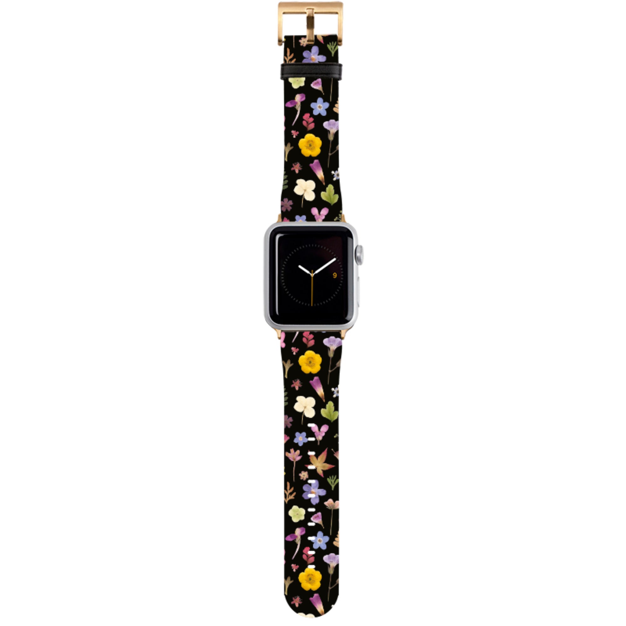 Dark Floral Apple Watch Strap By Helen Ahpornsiri