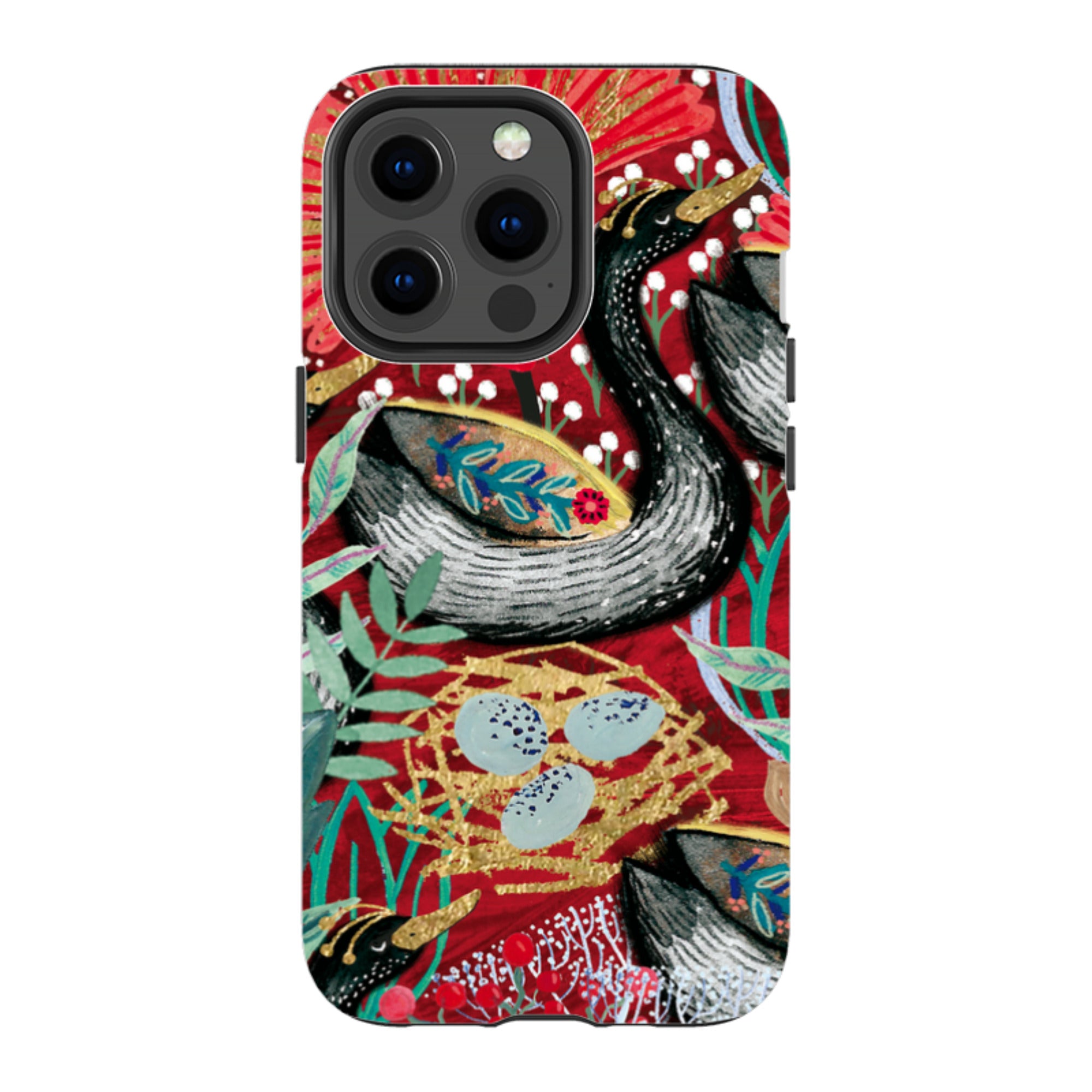 iPhone Tough Case - Eight Geese A Laying By Emma Frances Grant
