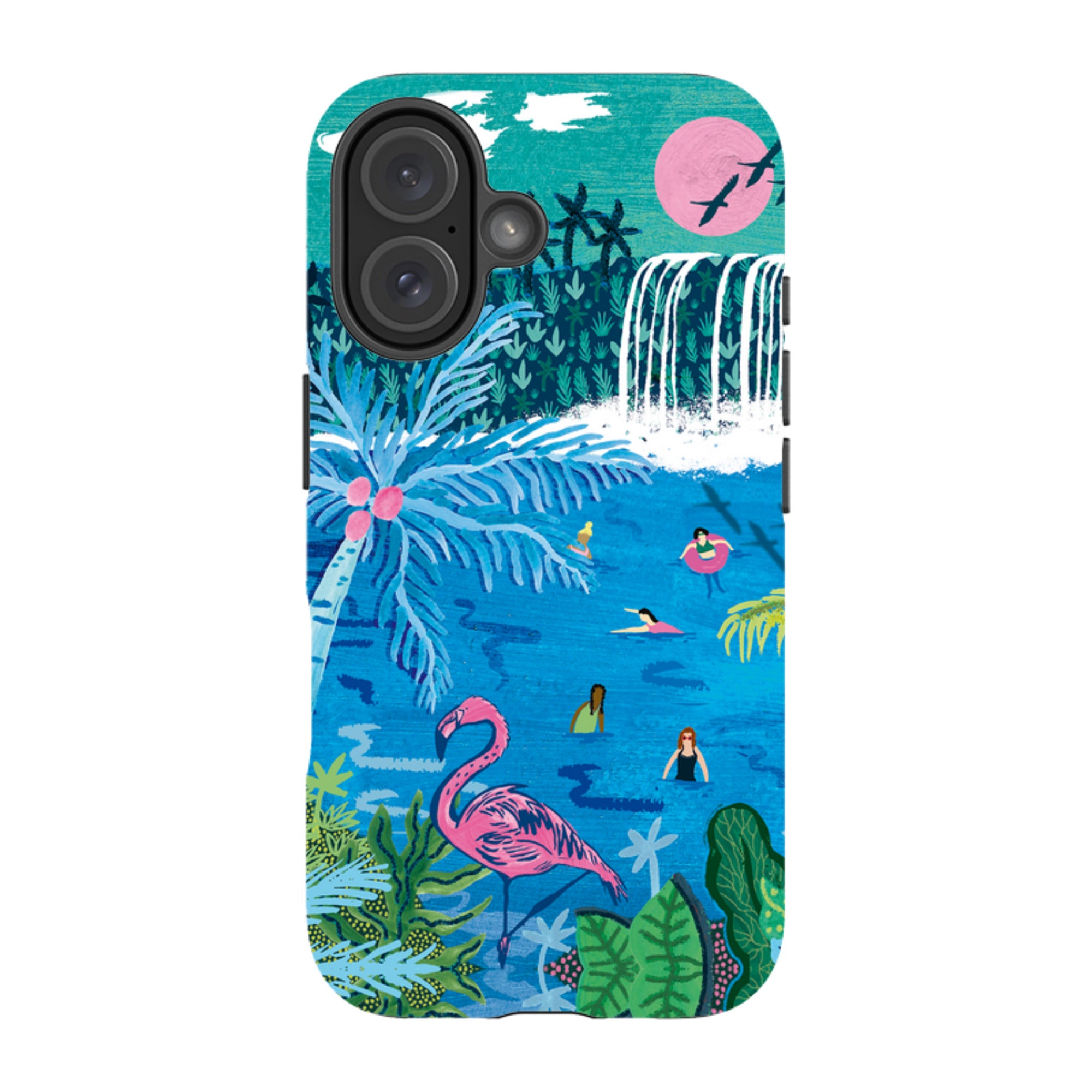 iPhone Tough Case - Palm Pool By Emma Frances Grant