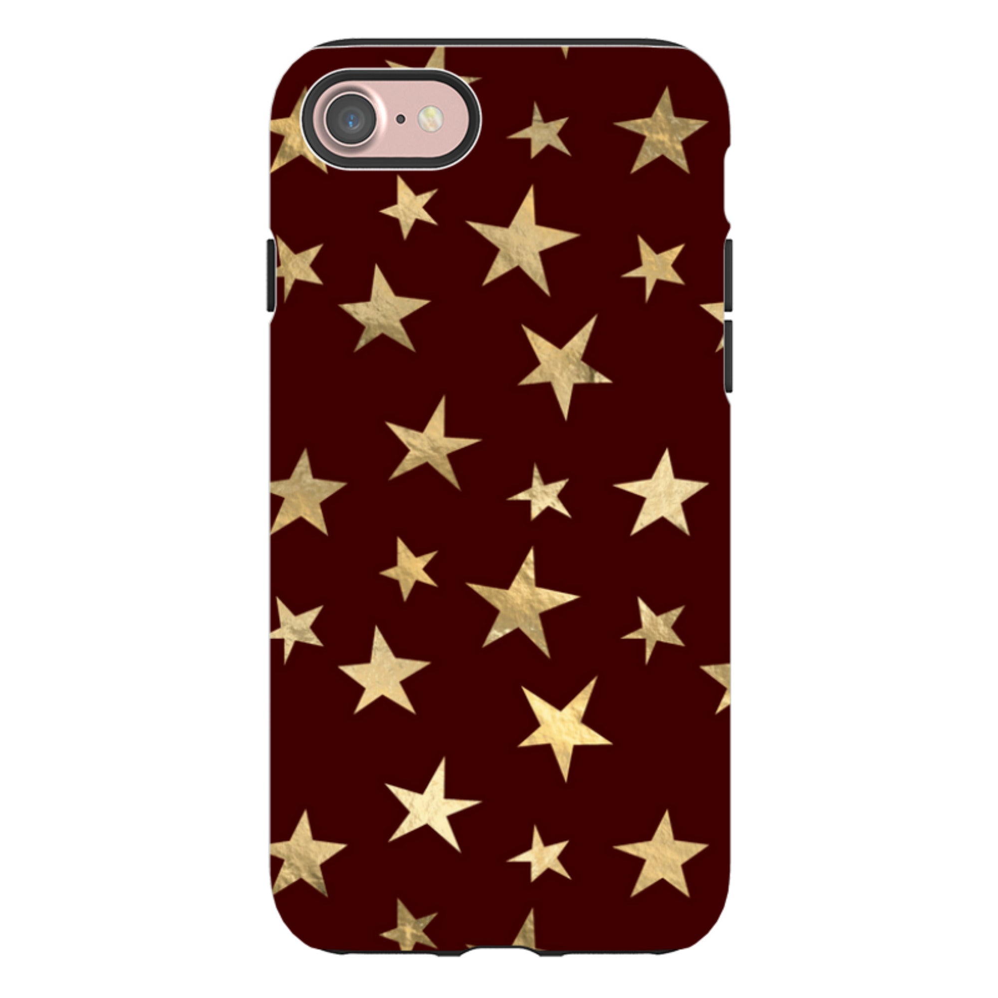 iPhone Tough Case - Brown and Gold Stars