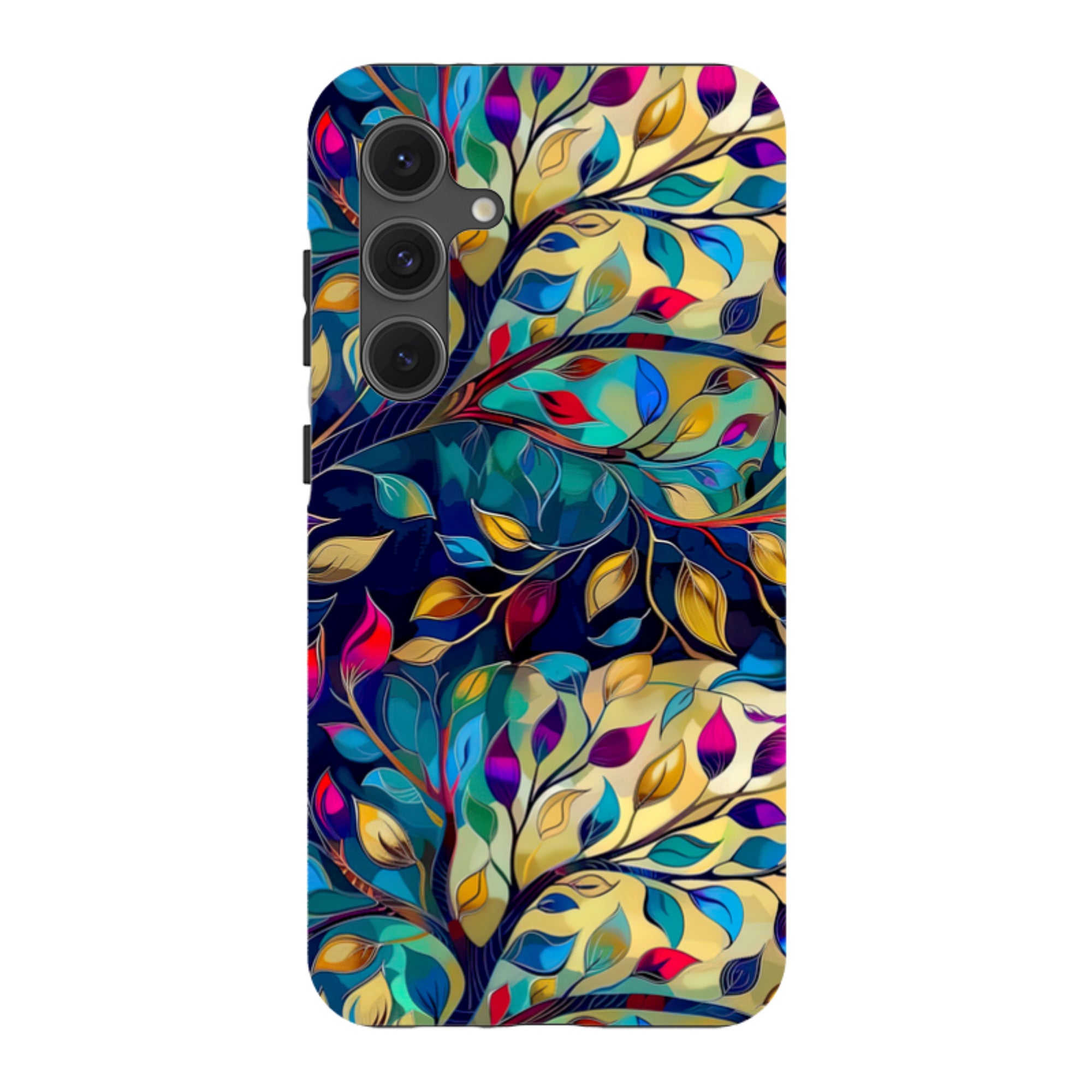 Samsung Tough Case - Teal Leaves