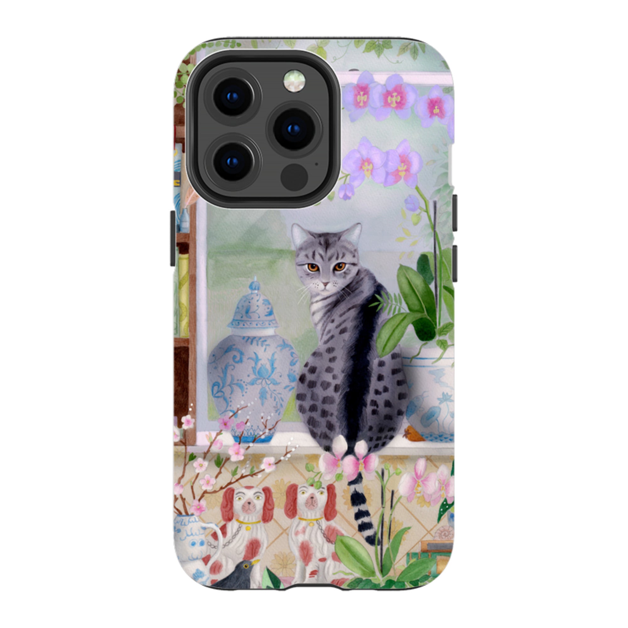 iPhone Tough Case - Cat In Window By Bex Parkin