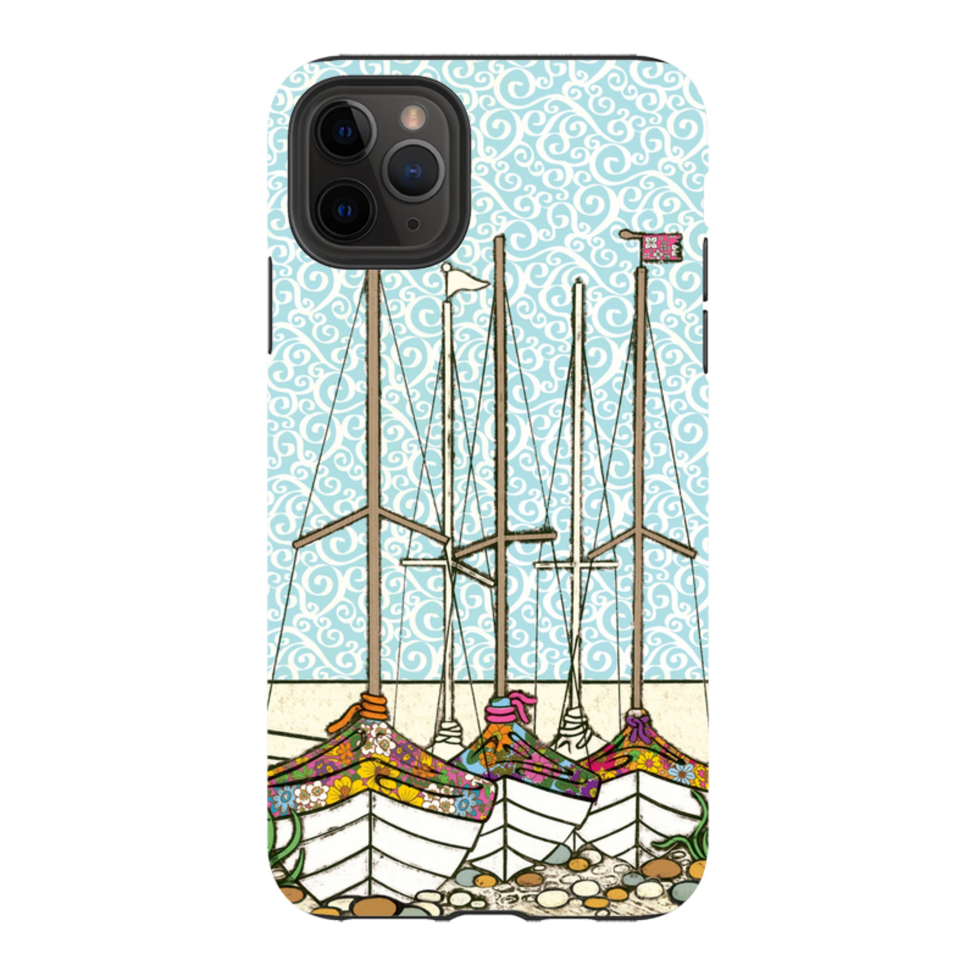 iPhone Tough Case - Boats At Rest By Amelia Bowman