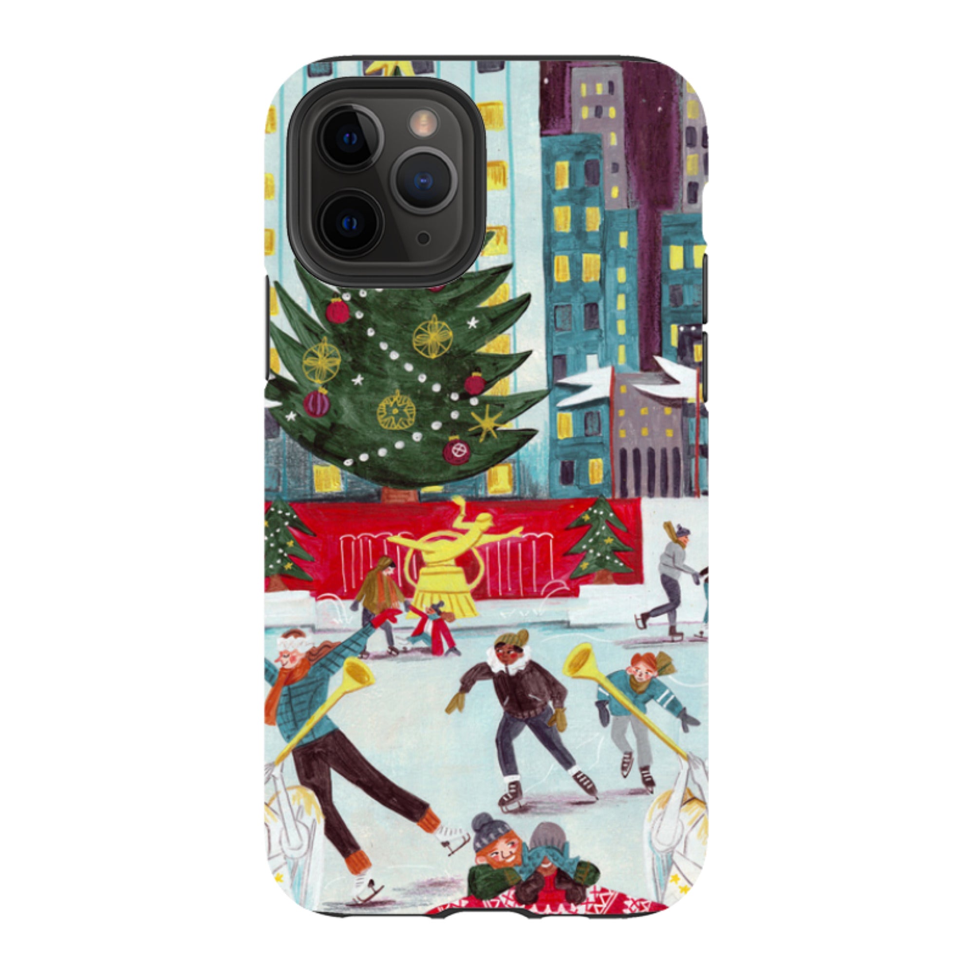 iPhone Tough Case - Xmas In New York By Caroline Bonne Muller