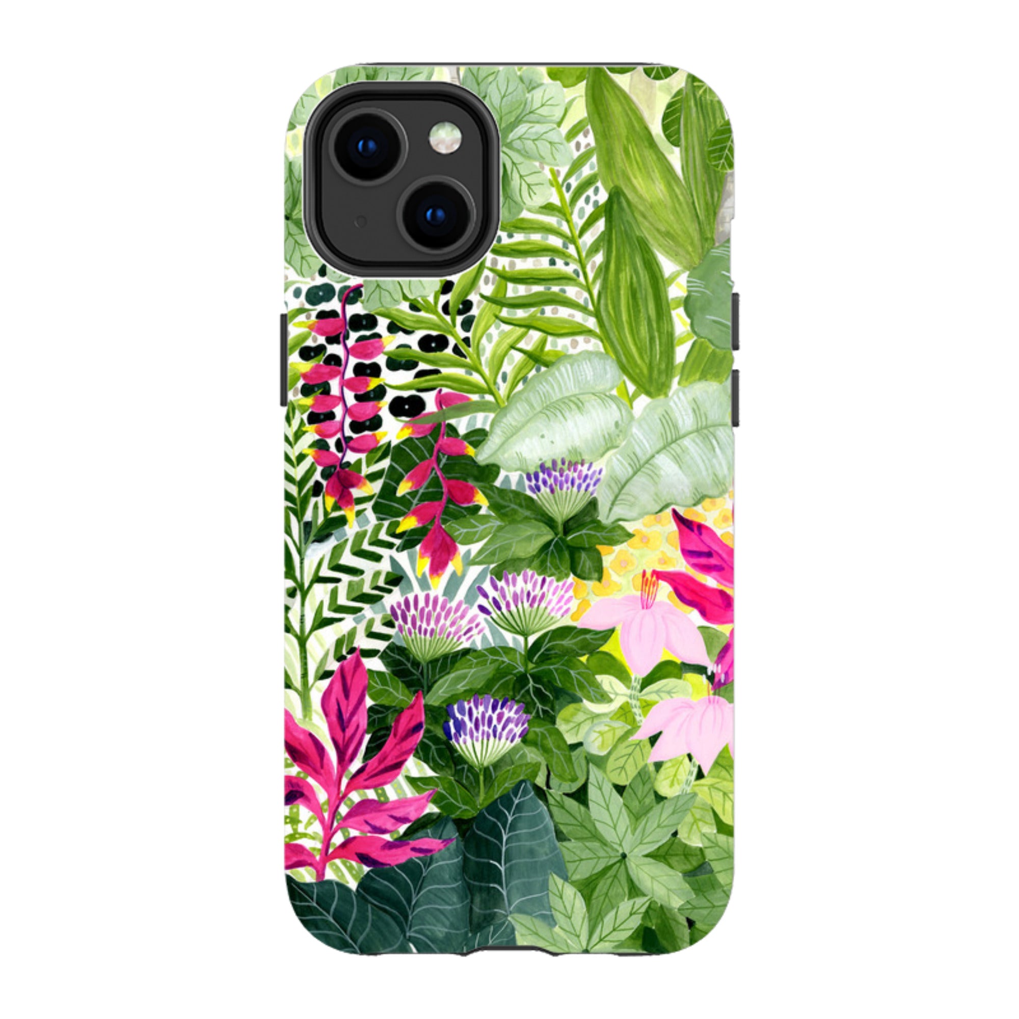 iPhone Tough Case - Pink Botanical By Bex Parkin