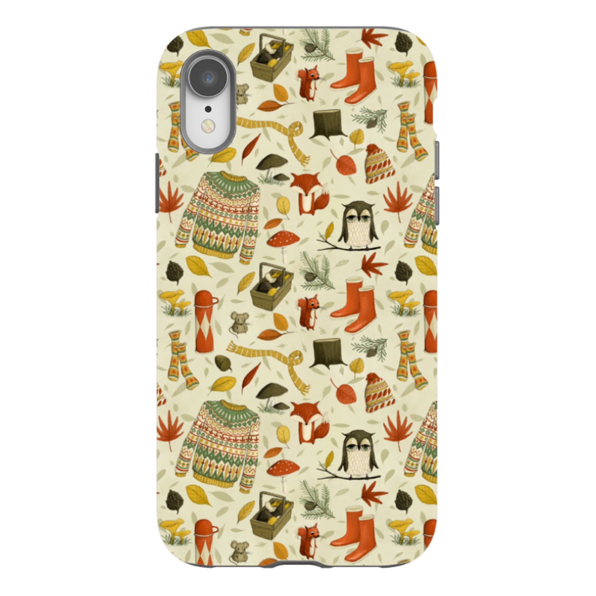 iPhone Tough Case - Autumn Pattern By Maja Lindberg