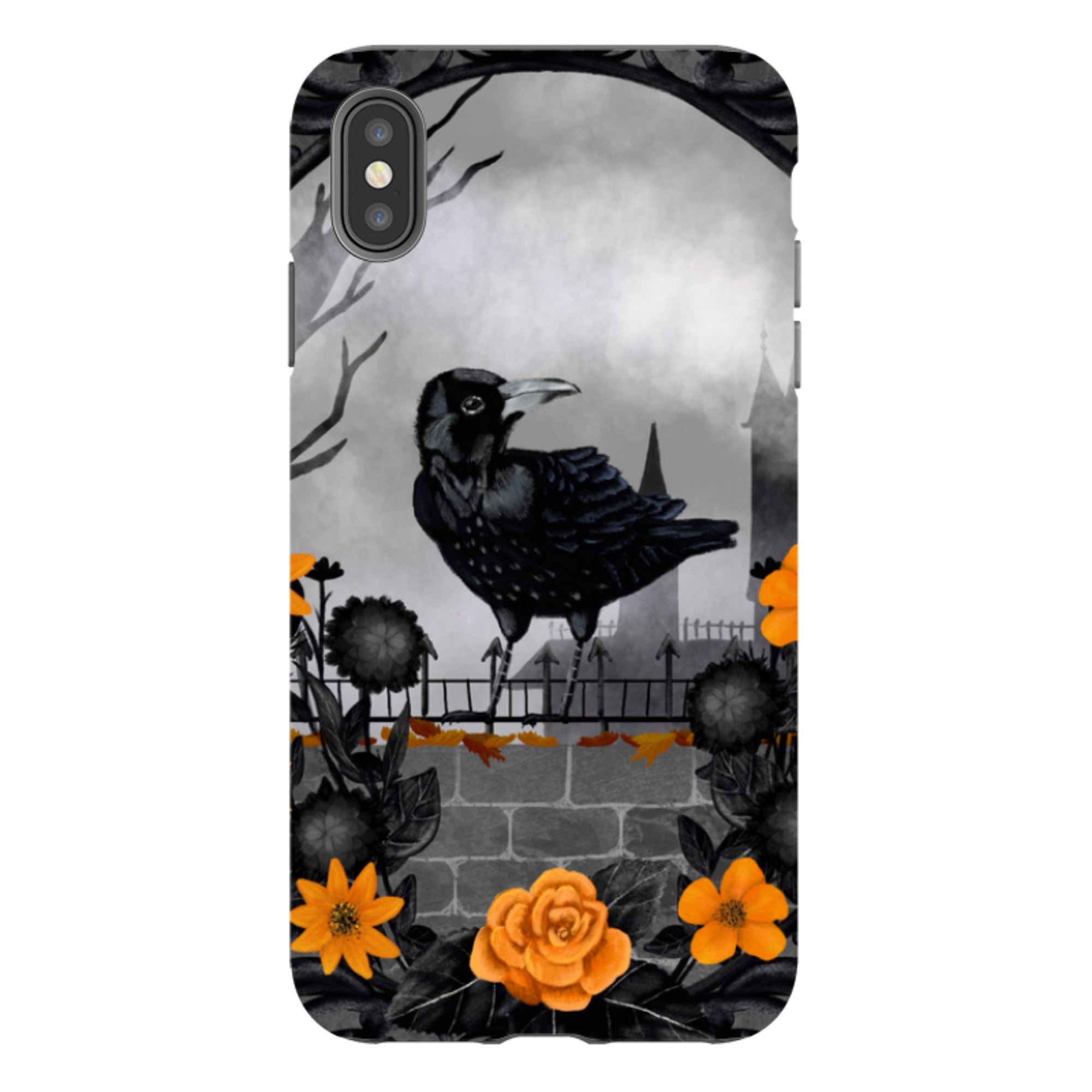 iPhone Tough Case - Gothic Crow By Abby Jacobs