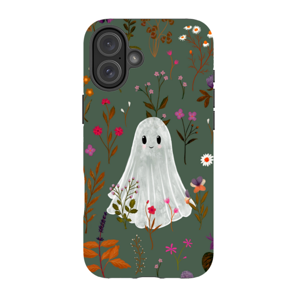 iPhone Tough Case - Ghost in the Garden - Pine Multi By Katherine Quinn