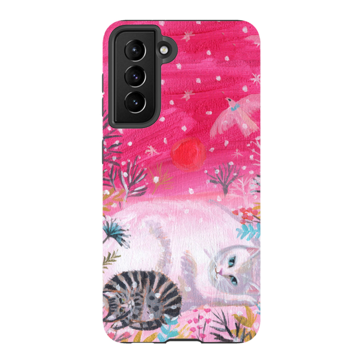 Samsung Tough Case - Christmas Cats By Mary Stubberfield