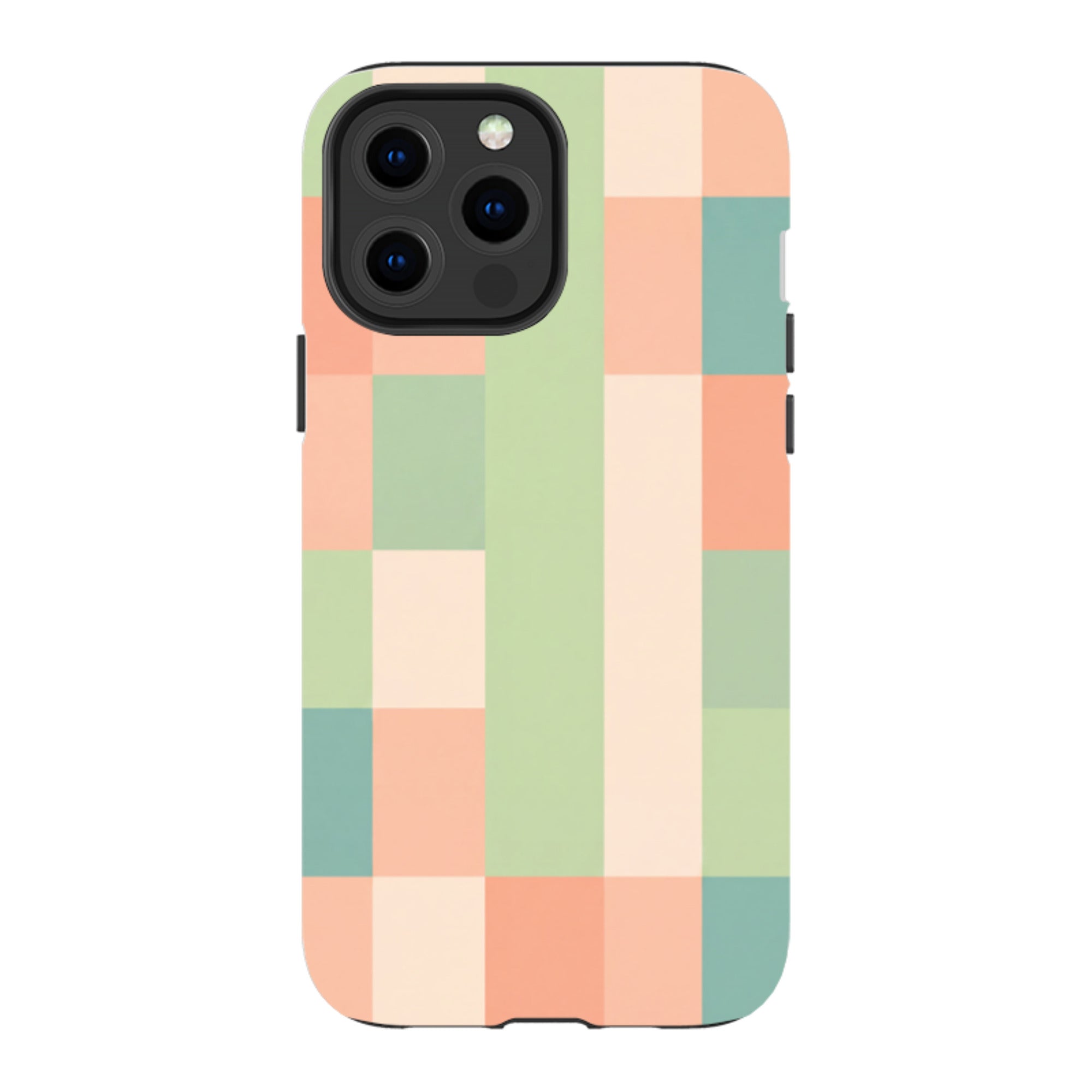 iPhone Tough Case - Pastel Gingham